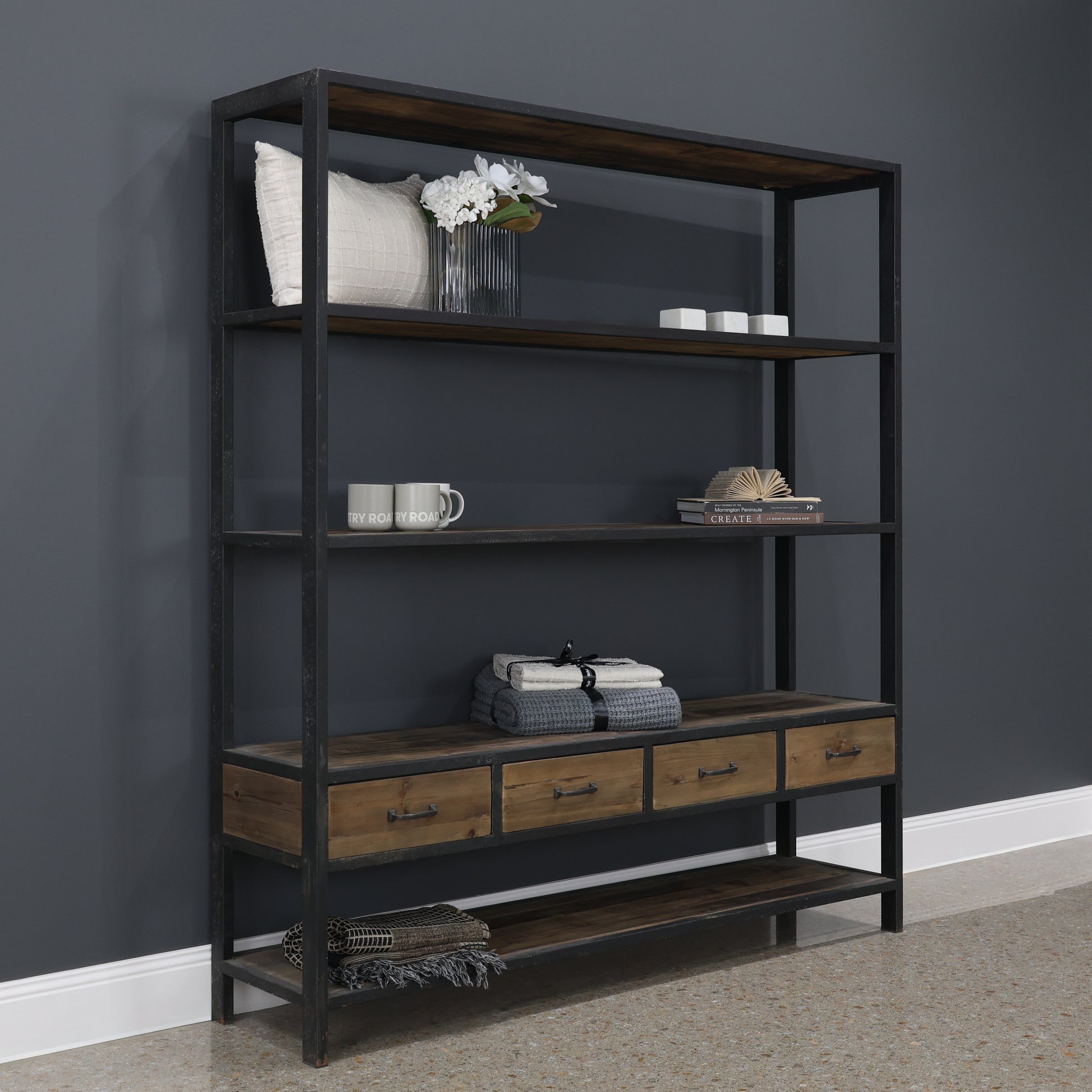 Hagrid Bookcase Large w/ 4 Drawers