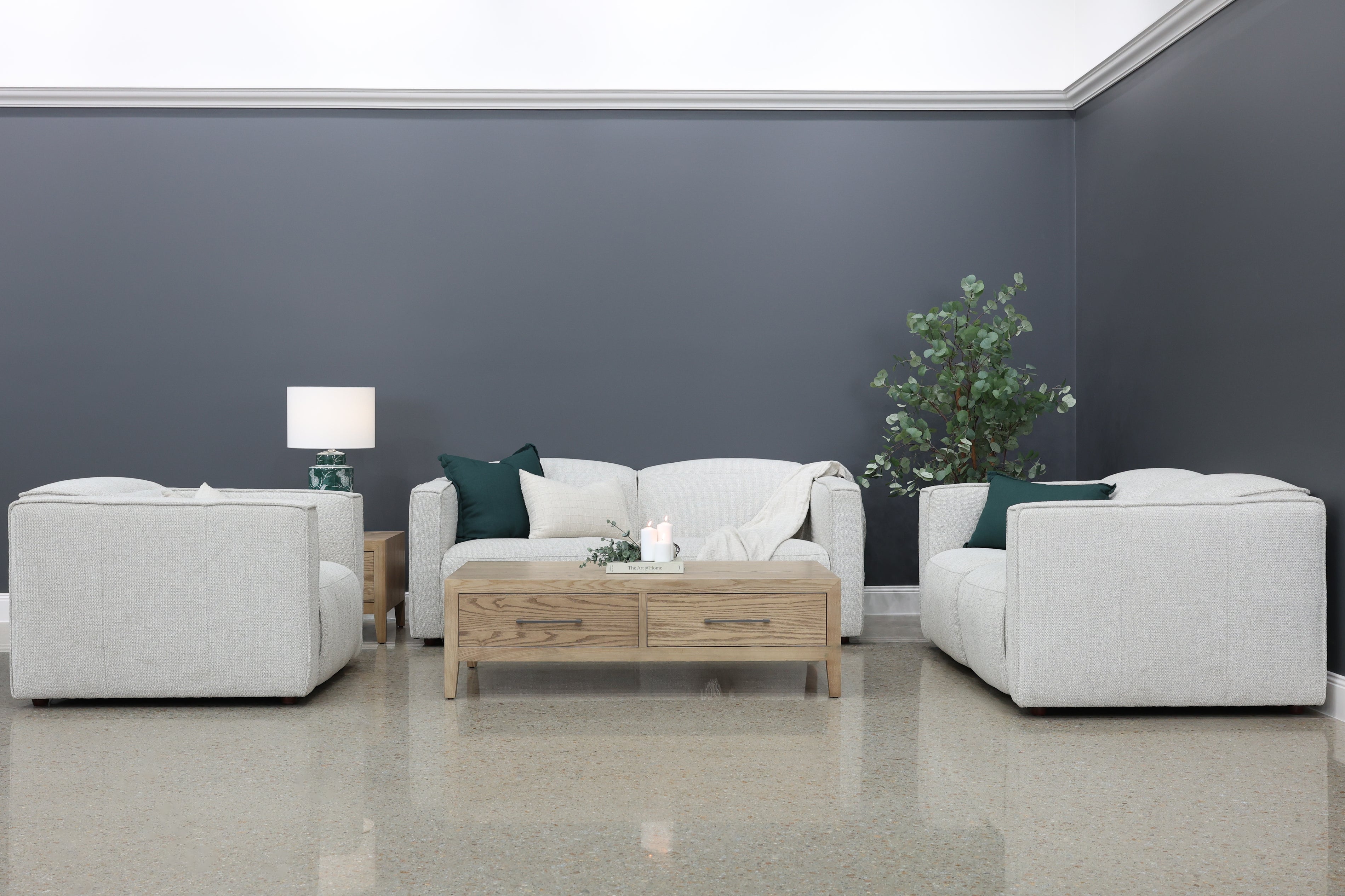 Albury 2 Seater Dual Motor Sofa - Natural Fabric