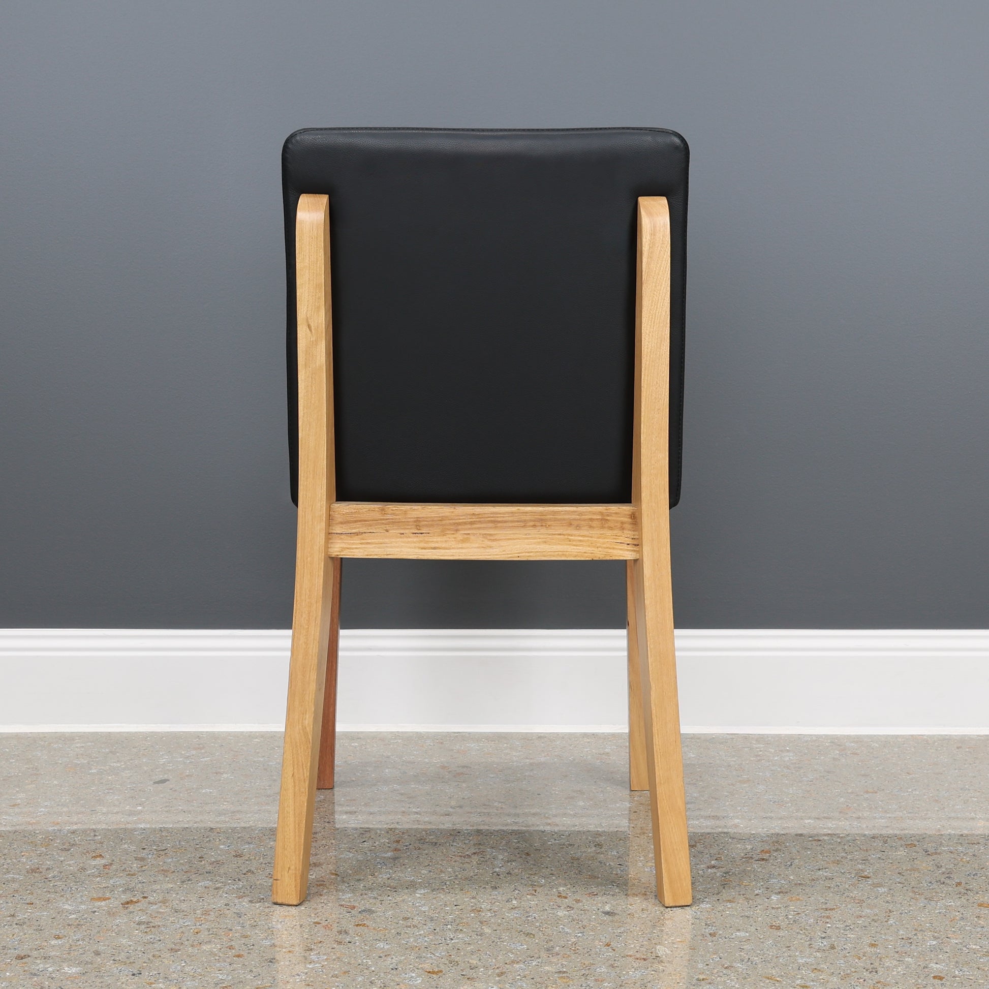 Brodie Dining Chair - Leather Black