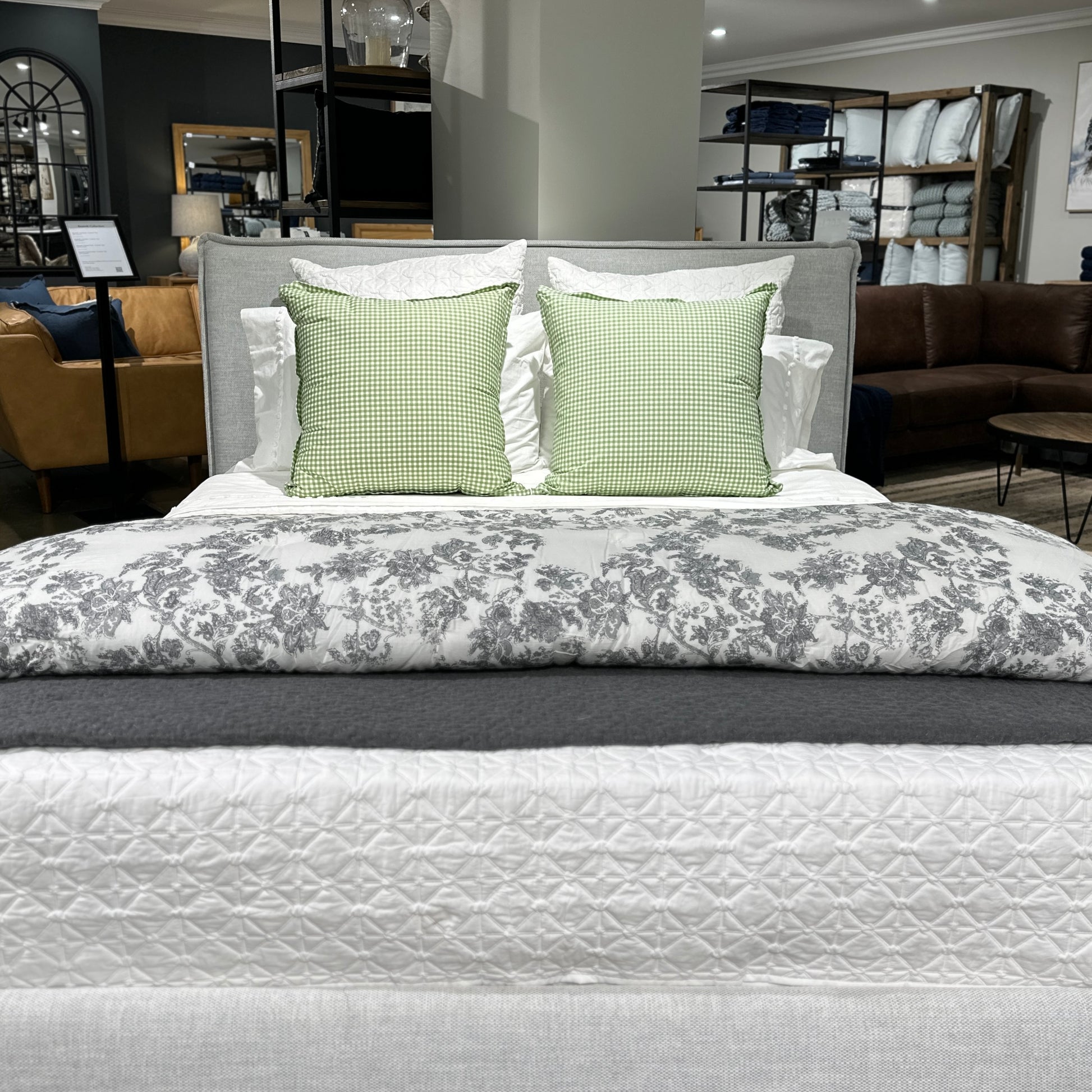 Hamptons Cushion 55x55cm - Evergreen