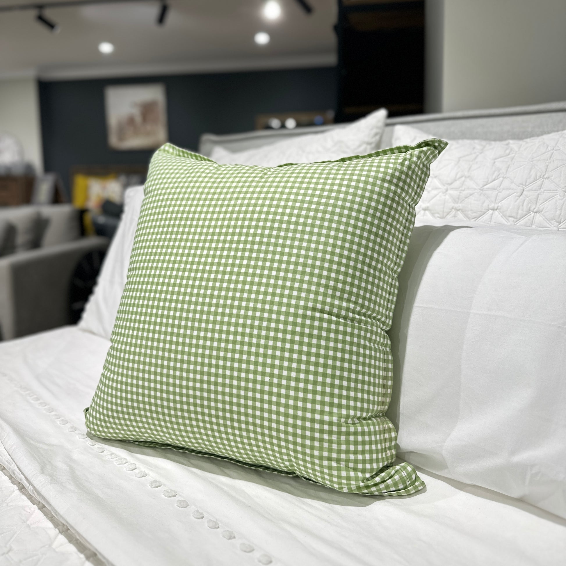 Hamptons Cushion 55x55cm - Evergreen