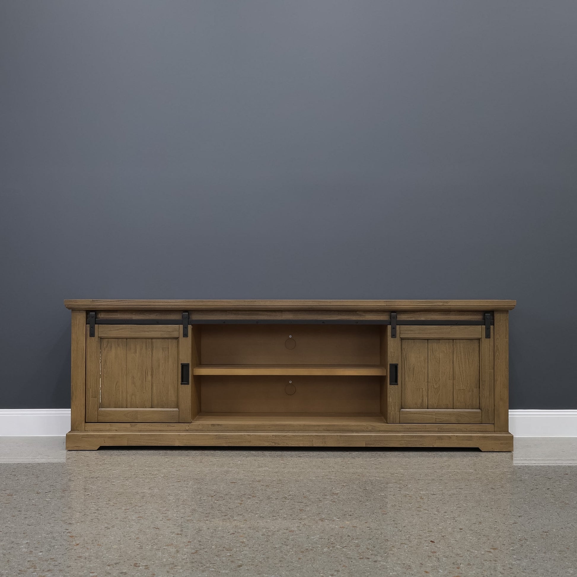 Macedon TV Unit w/ Barn Doors - Large