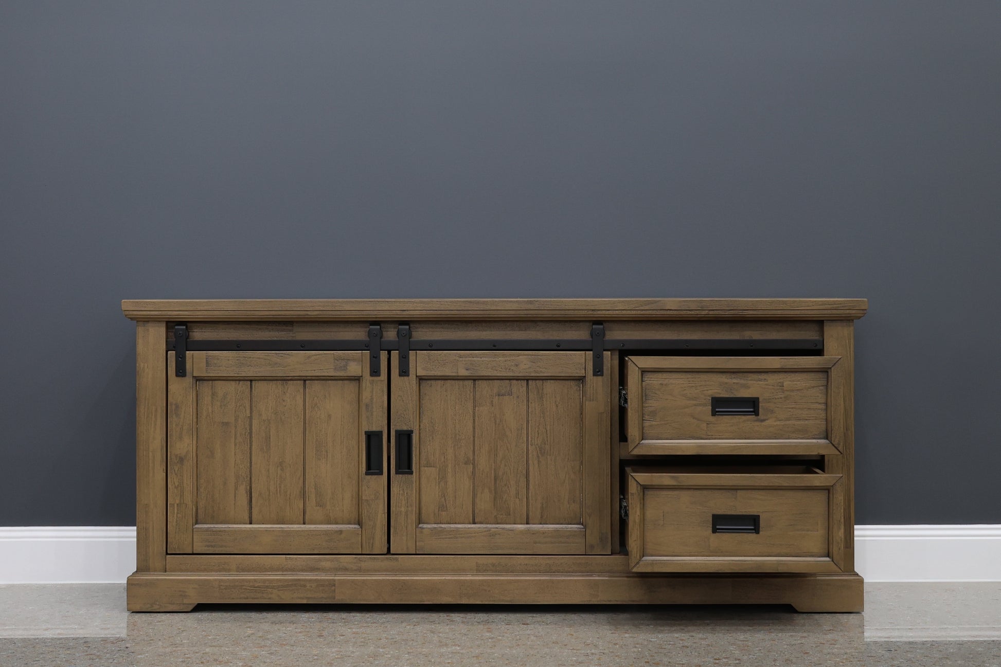 Macedon Small Tv Unit 2 Drawers 2 Sliding Door