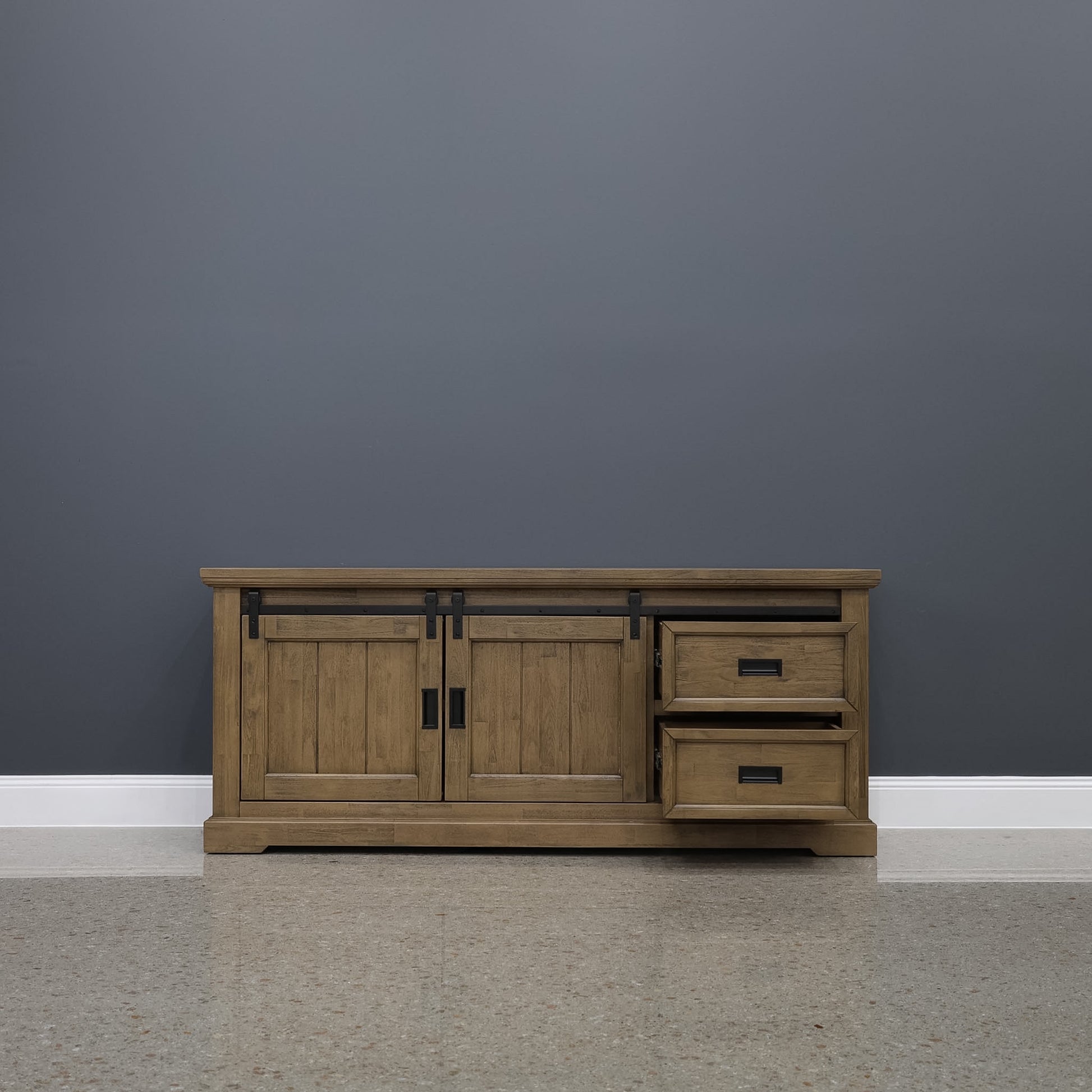 Macedon TV Unit w/ Barn Doors - Small