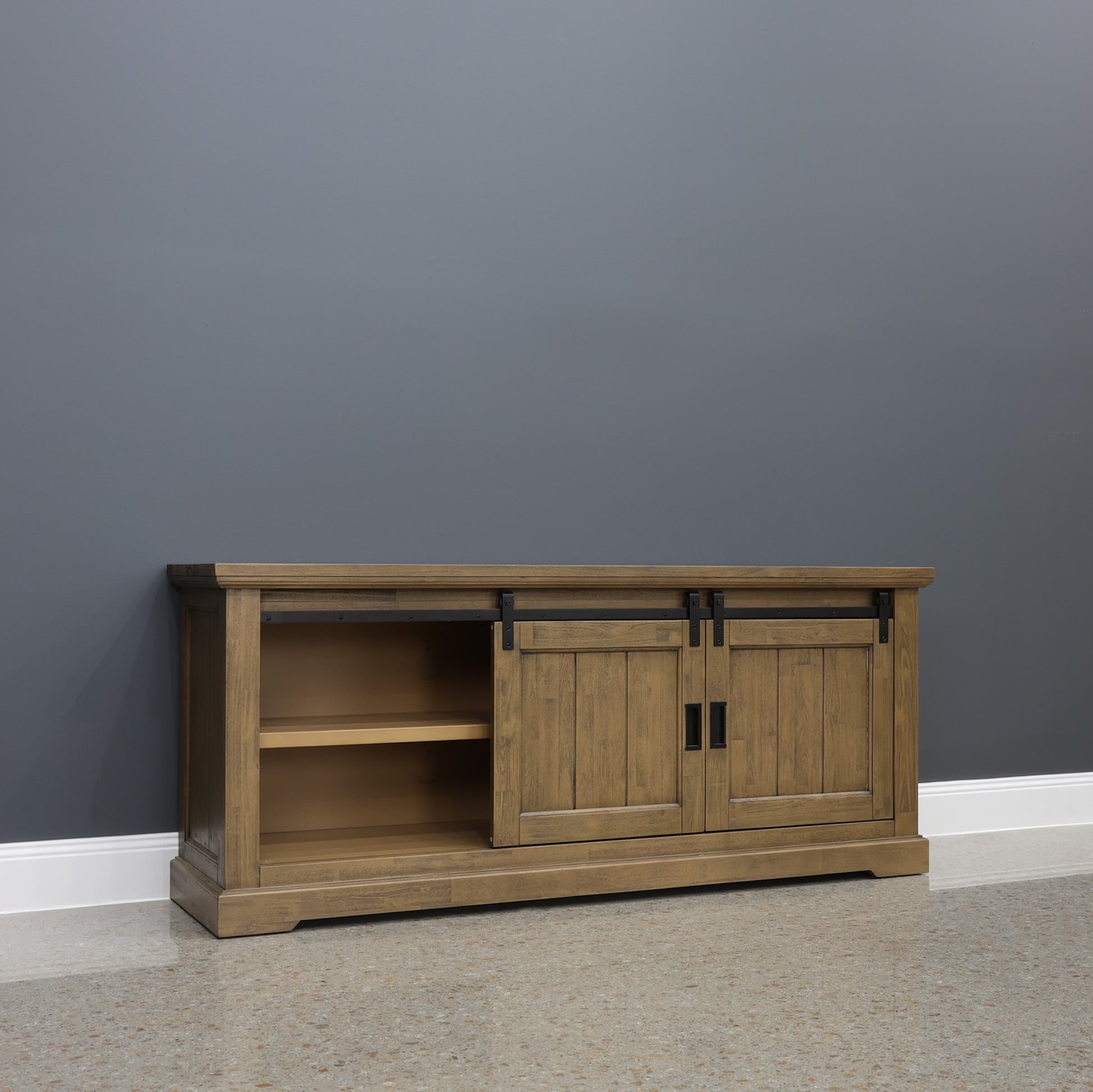 Macedon TV Unit w/ Barn Doors - Small