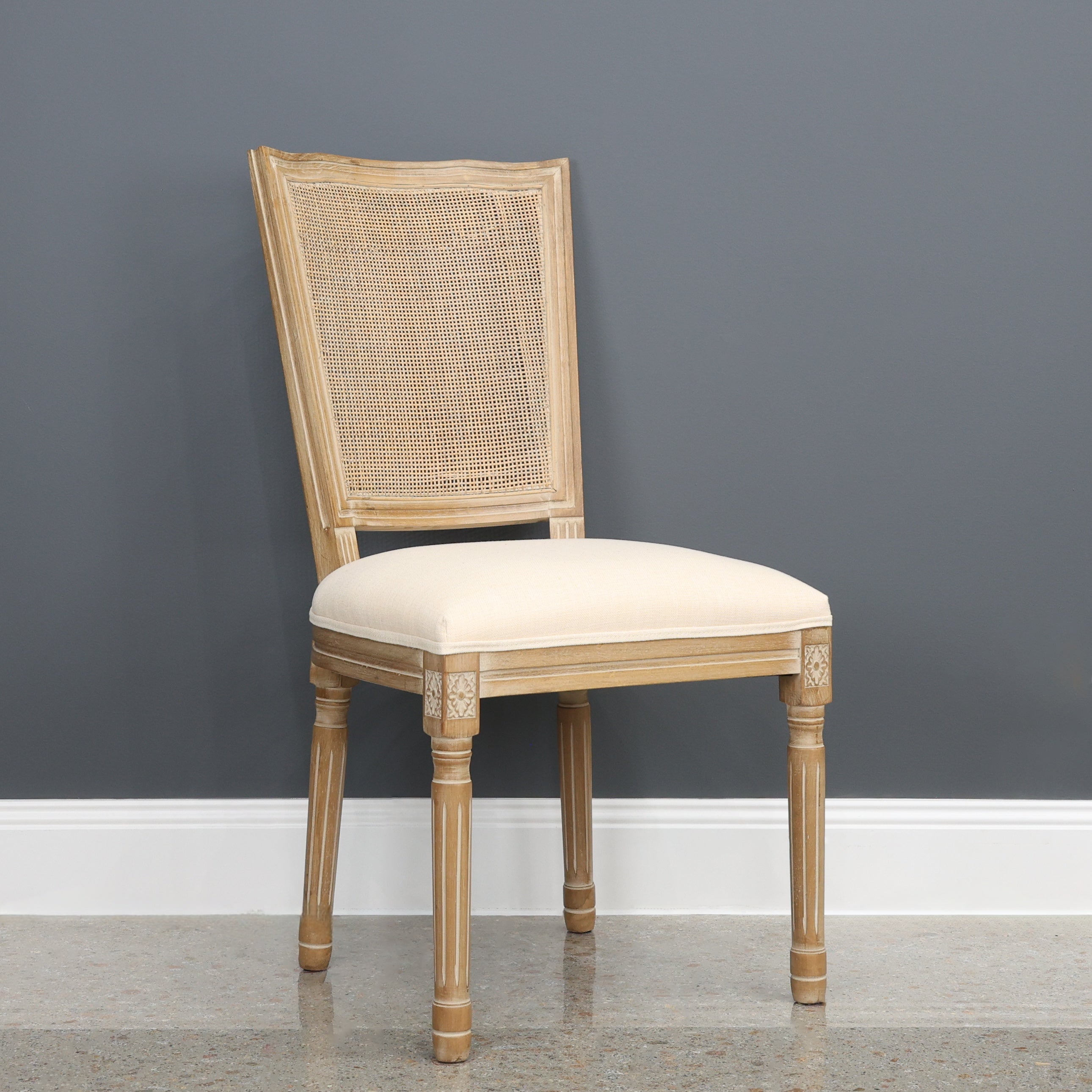 Provincial Chair w/ Rattan Back