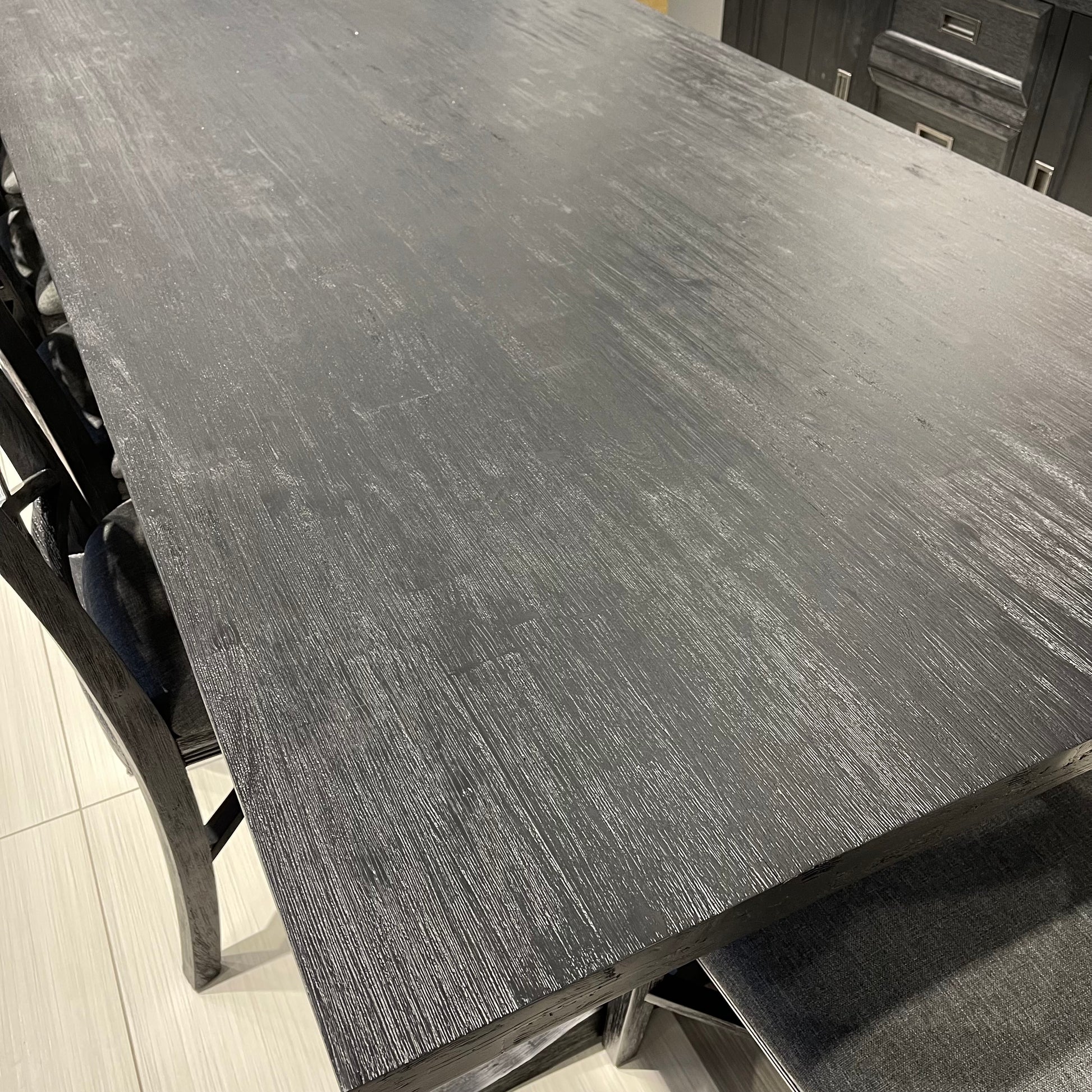 Provedore Black Pedestal Dining Table