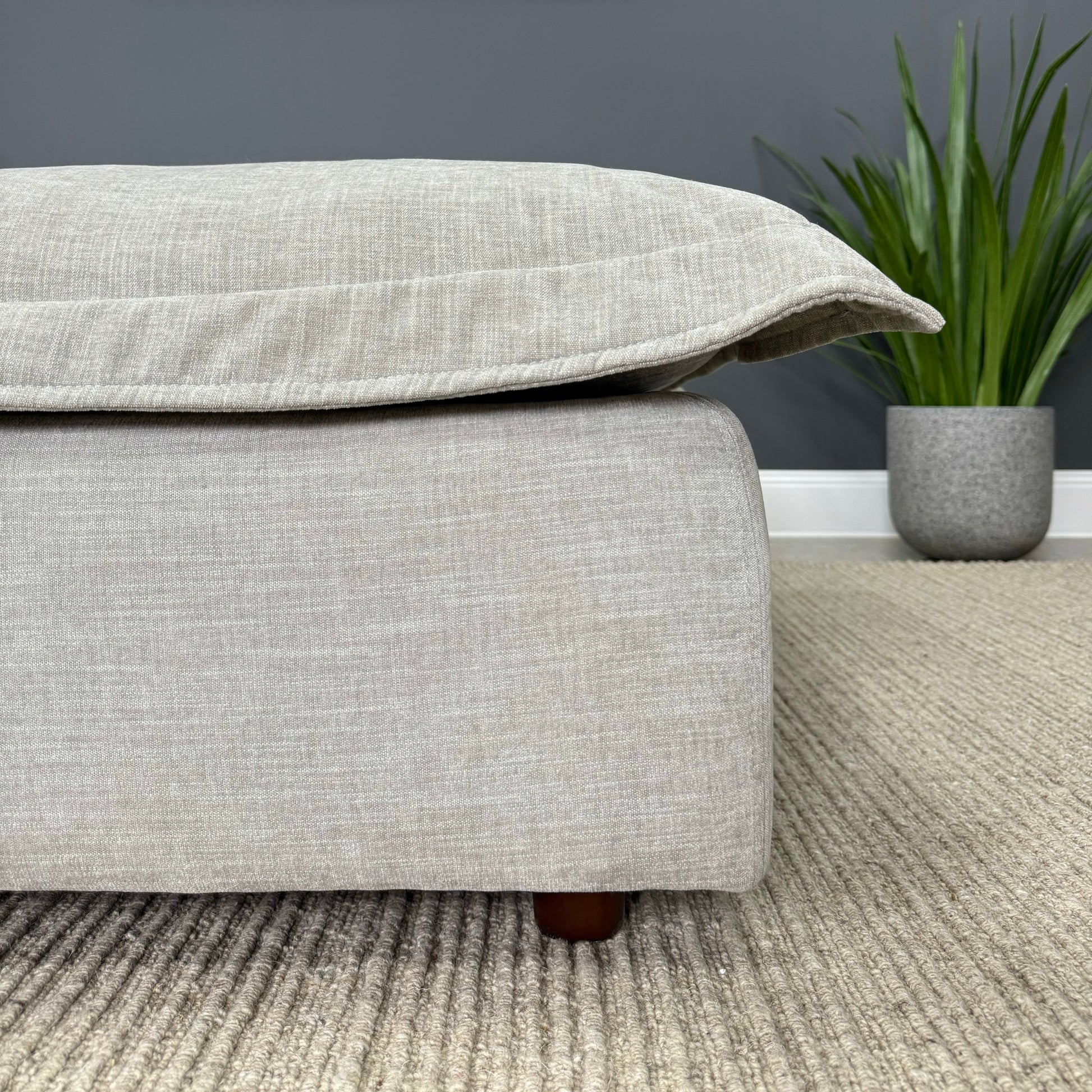 Beechworth Ottoman - Grey Gum