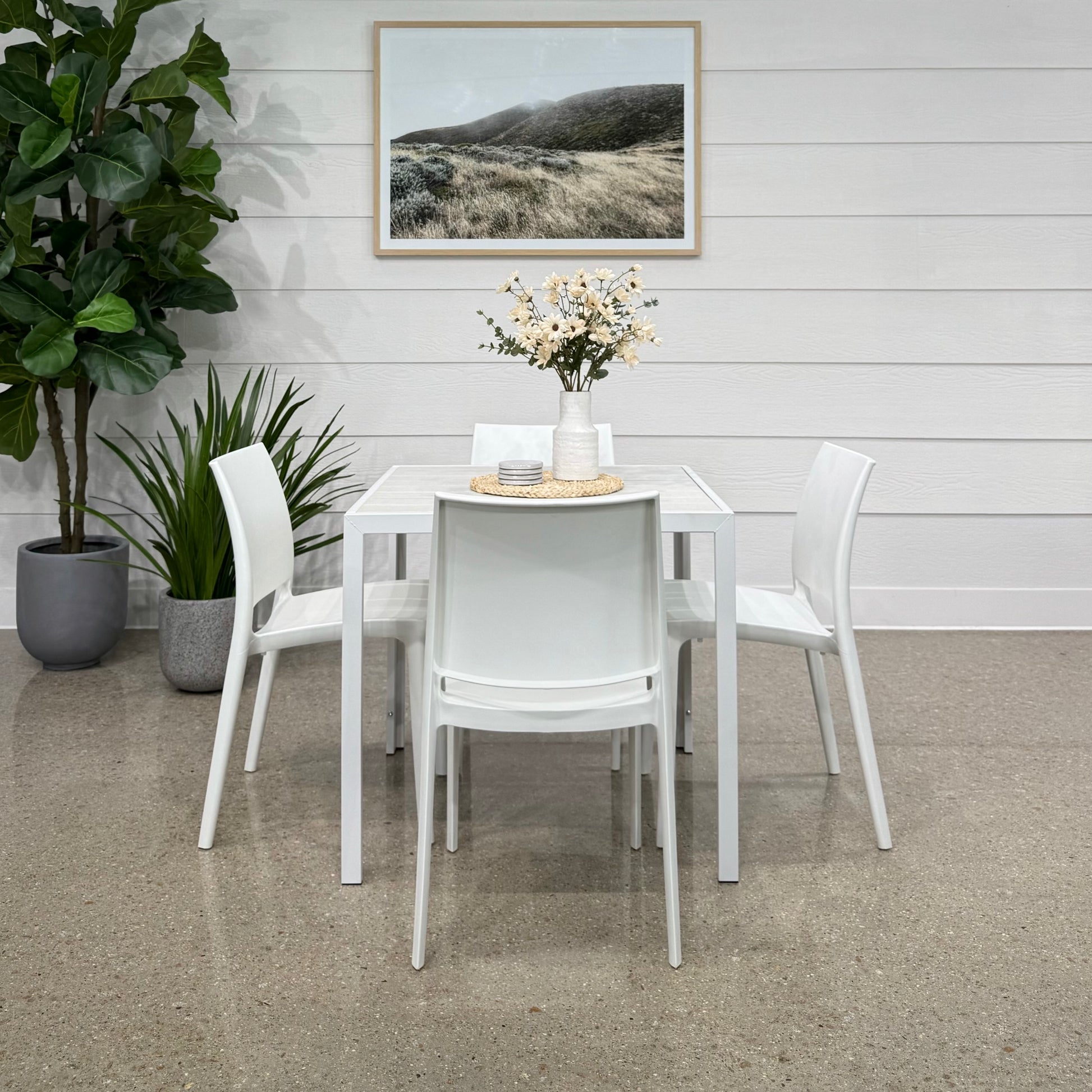 Anglesea Dining Chair Set - White