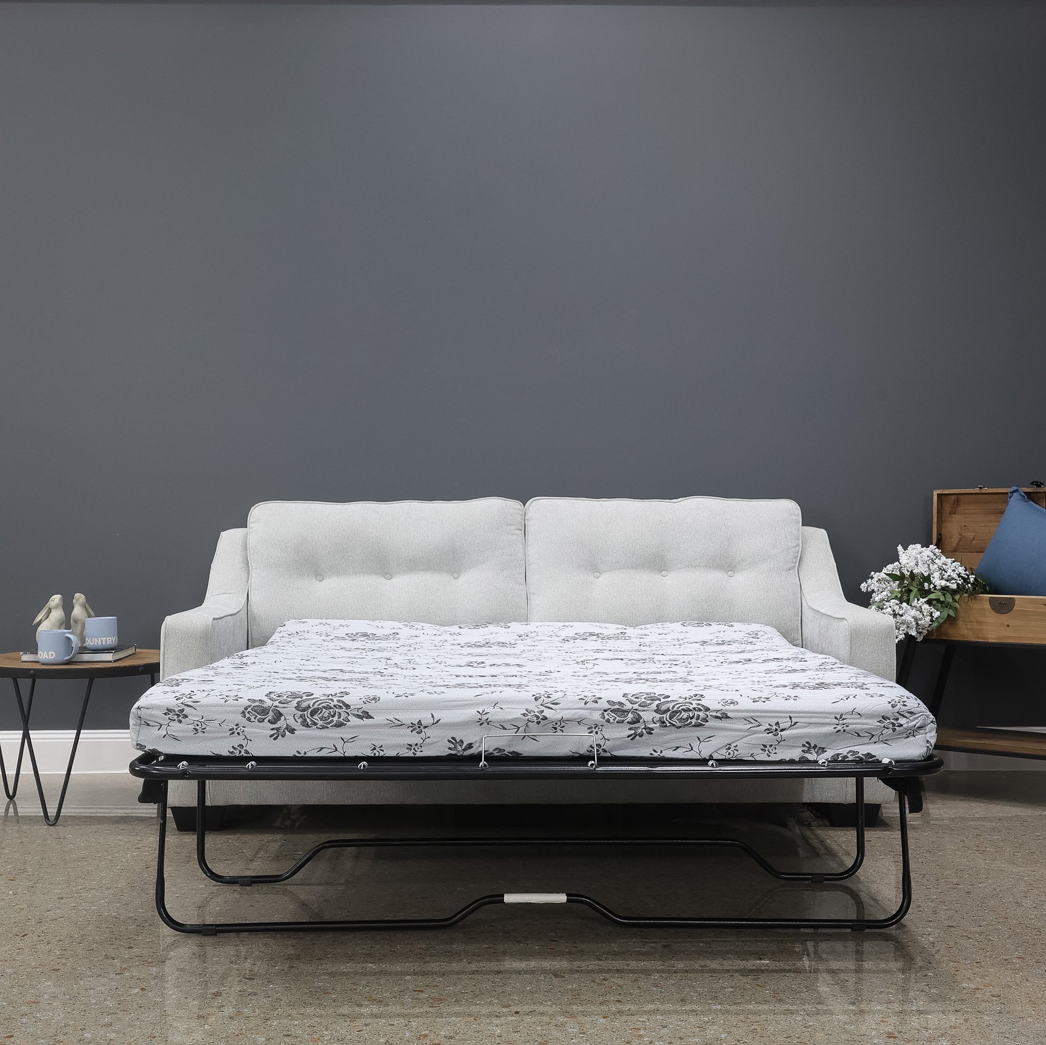 Victoria Queen Sofa Sleeper - Light Grey
