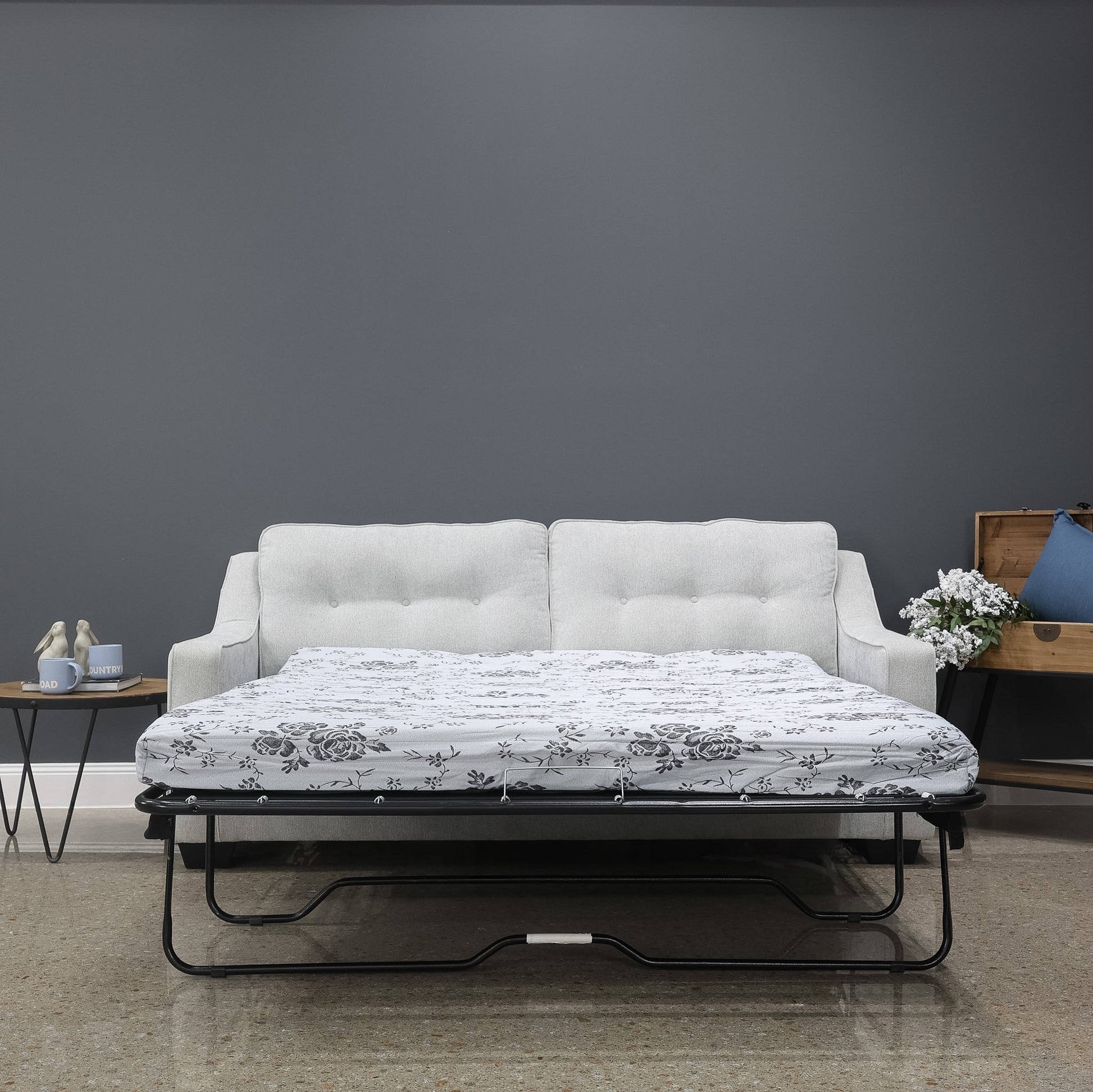 Victoria Queen Sofa Sleeper - Light Grey