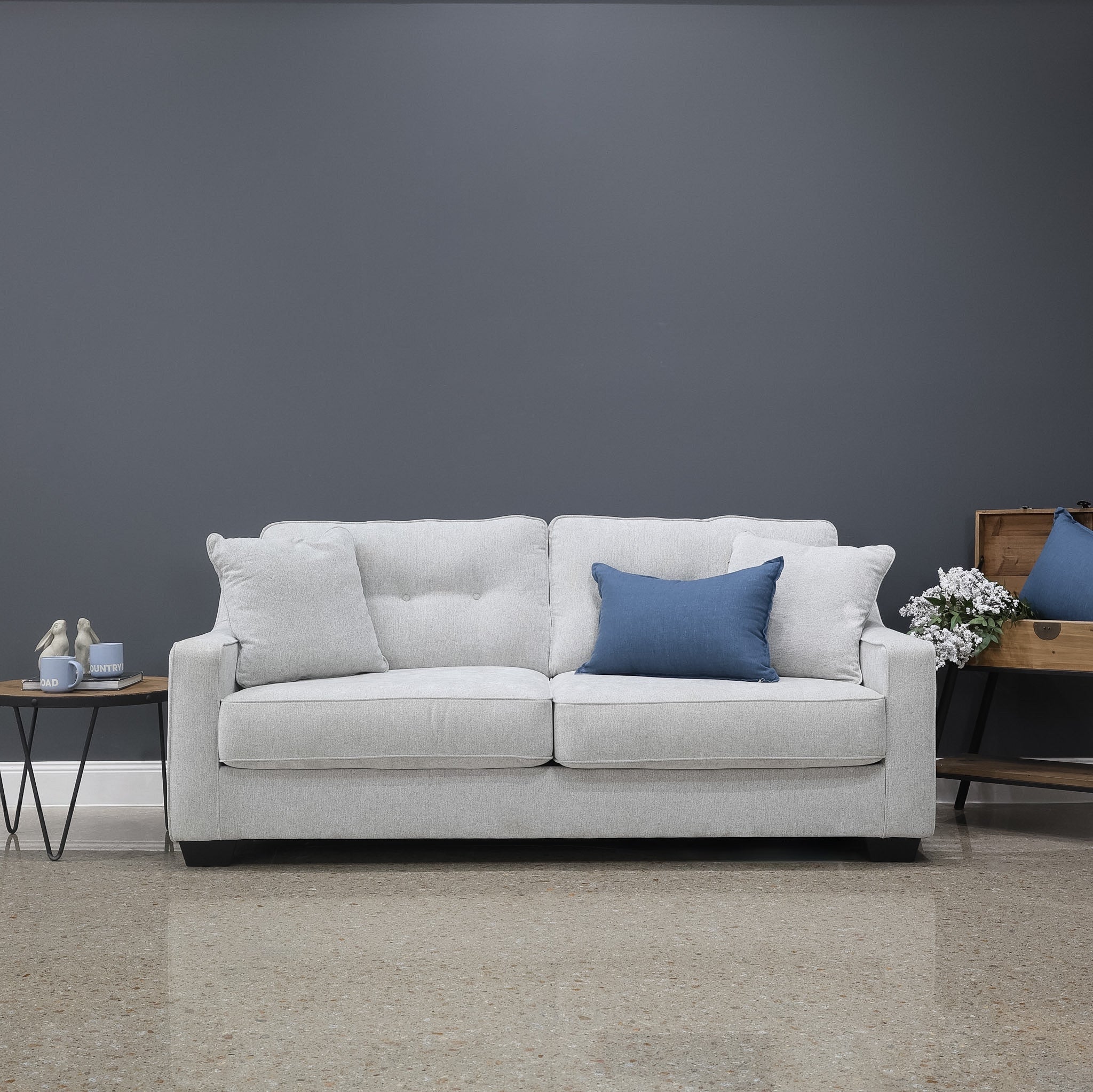 Victoria Queen Sofa Sleeper - Light Grey