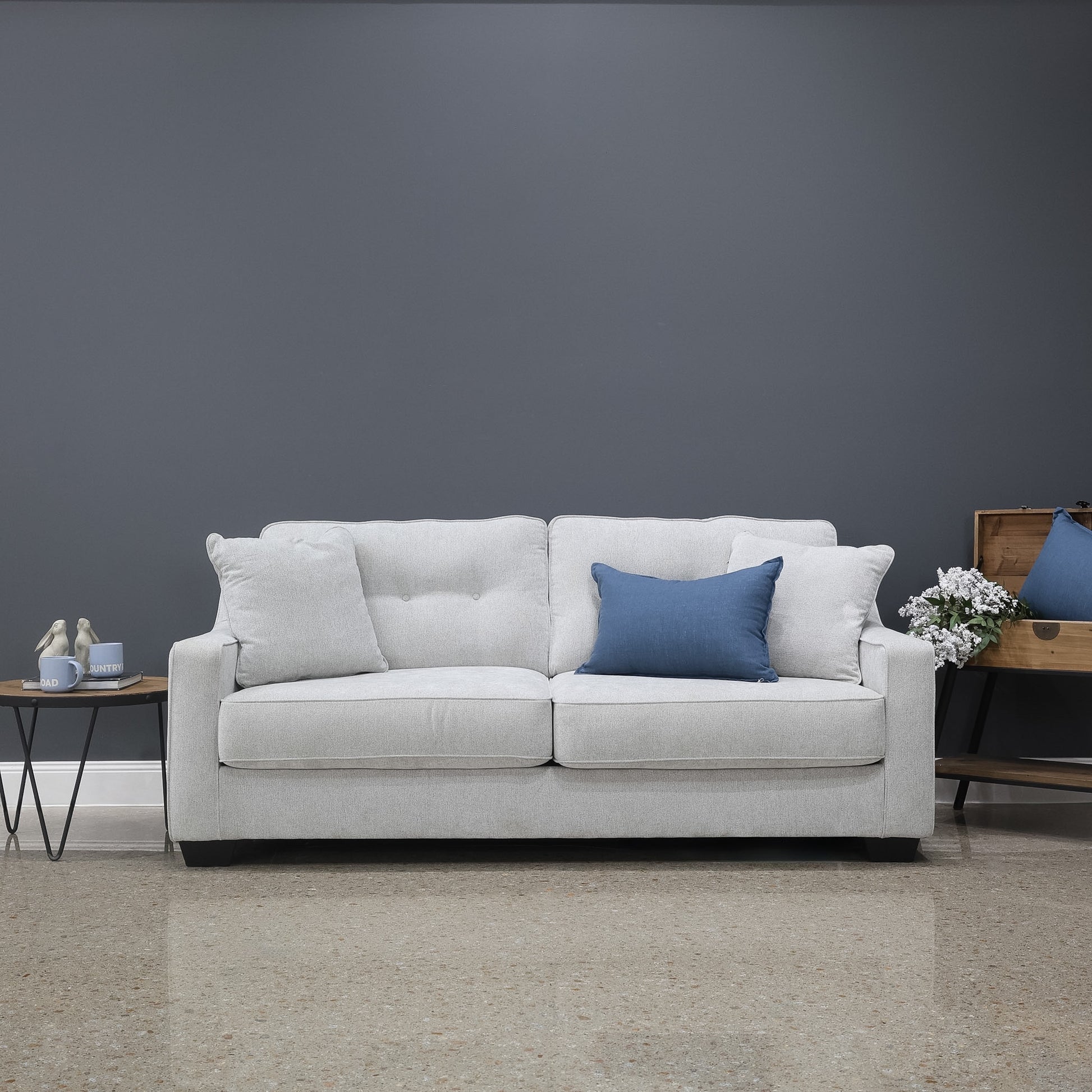 Victoria Queen Sofa Sleeper - Light Grey