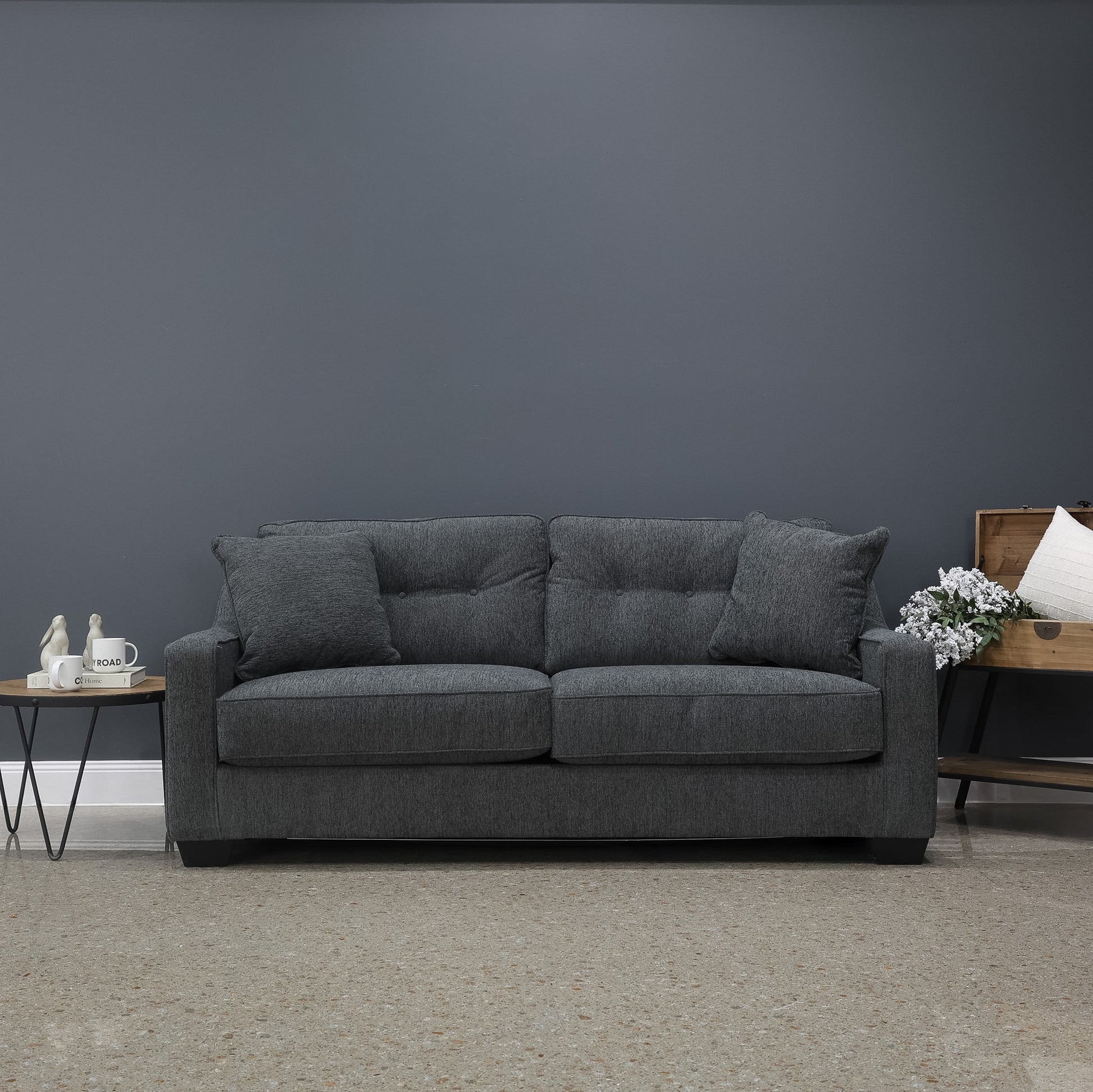 Victoria Sofa - Dark Grey