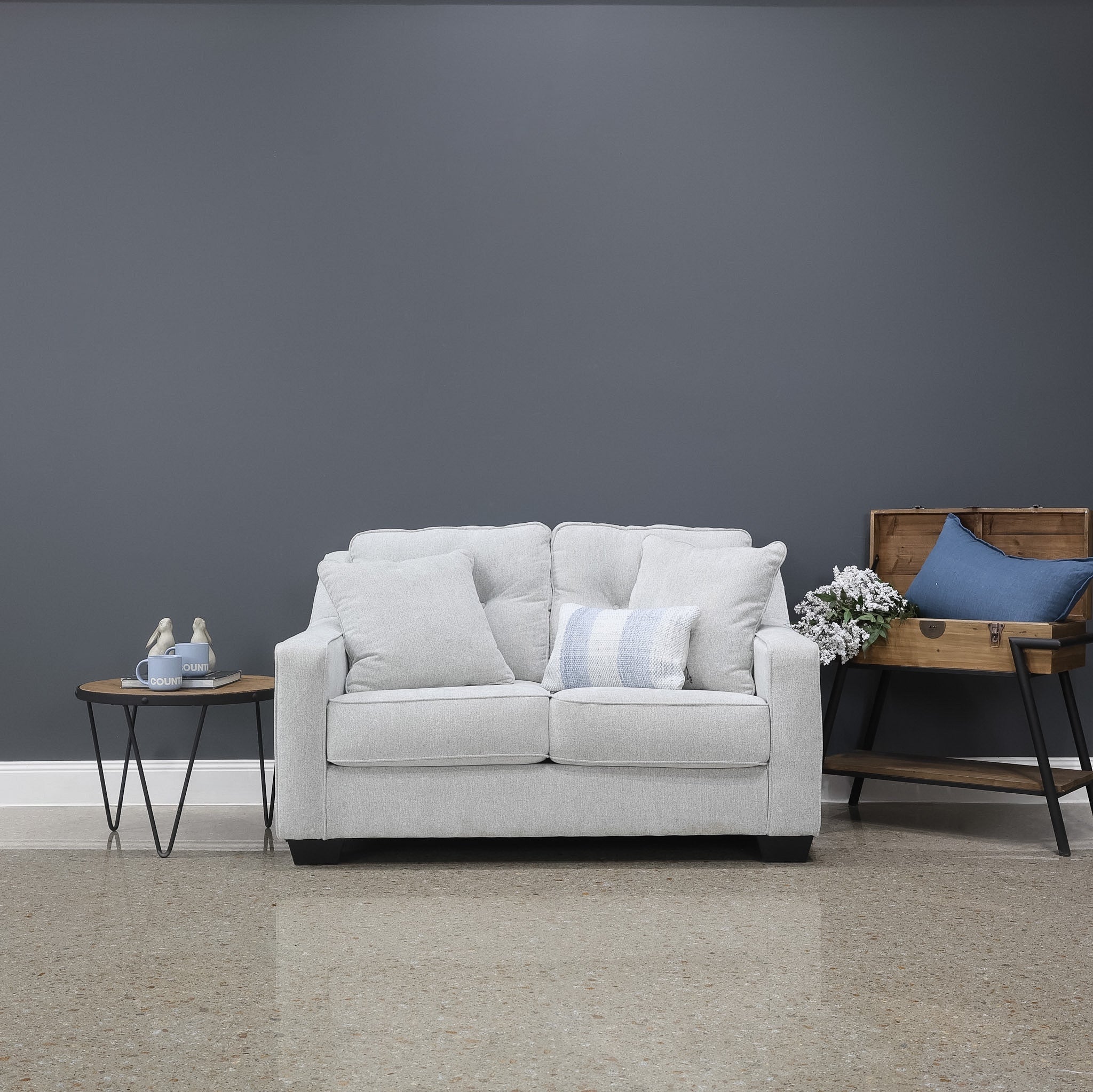 Victoria Loveseat - Light Grey