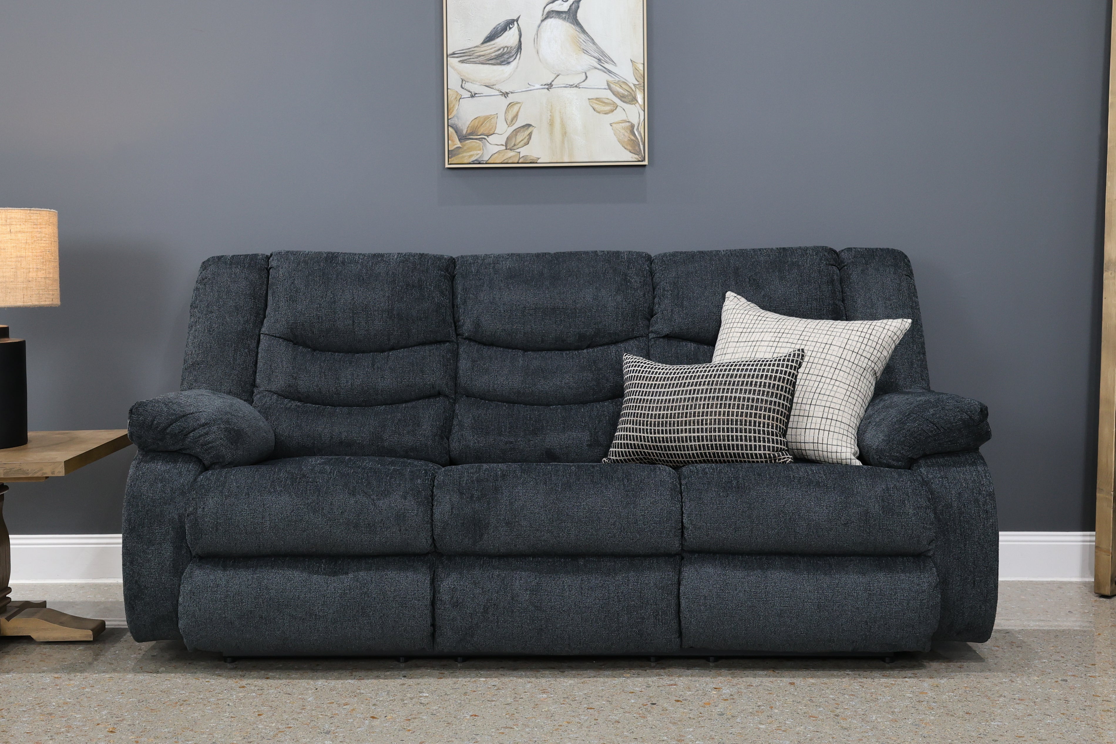 Werribee Electric Reclining Sofa - Caviar