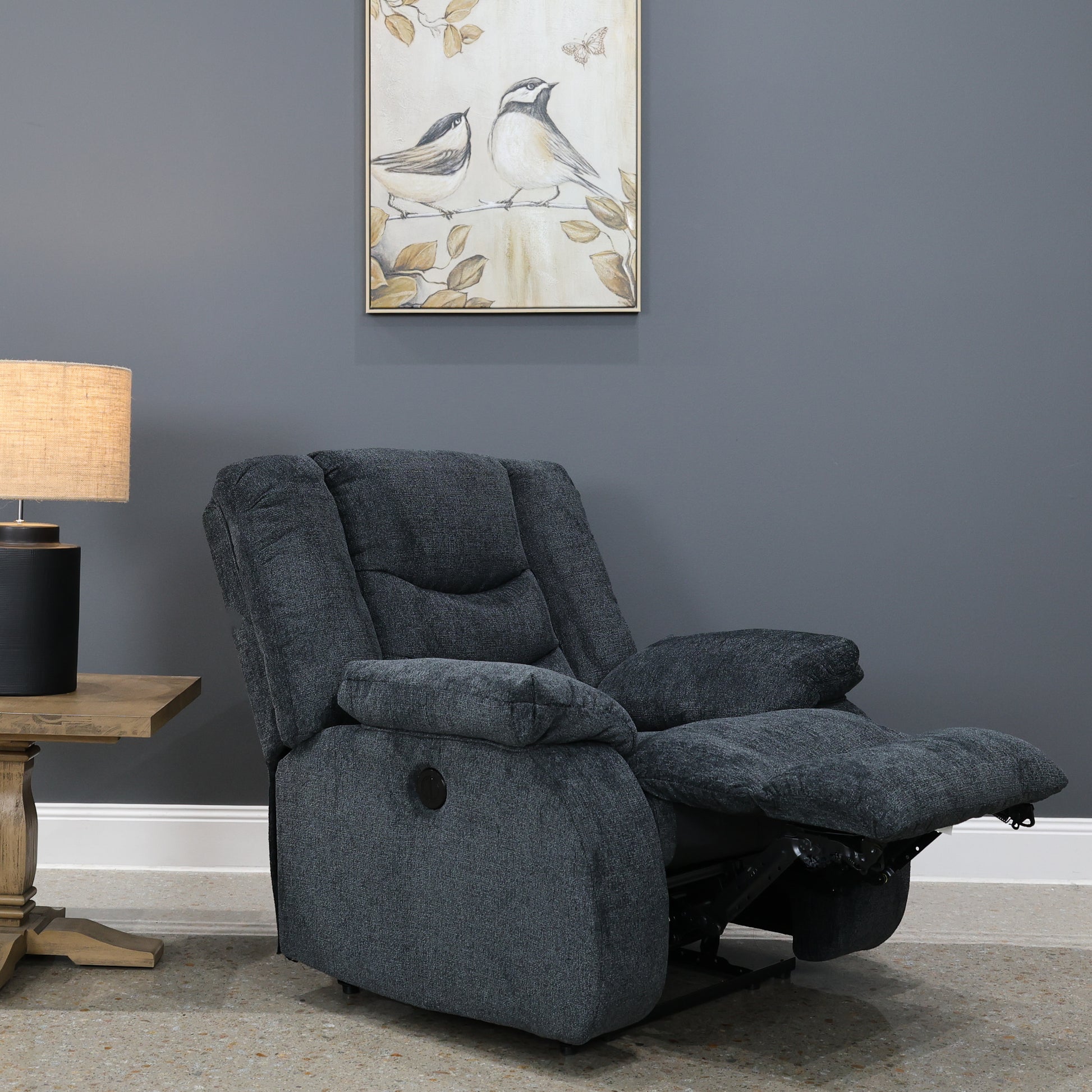 Werribee Electric Recliner - Caviar