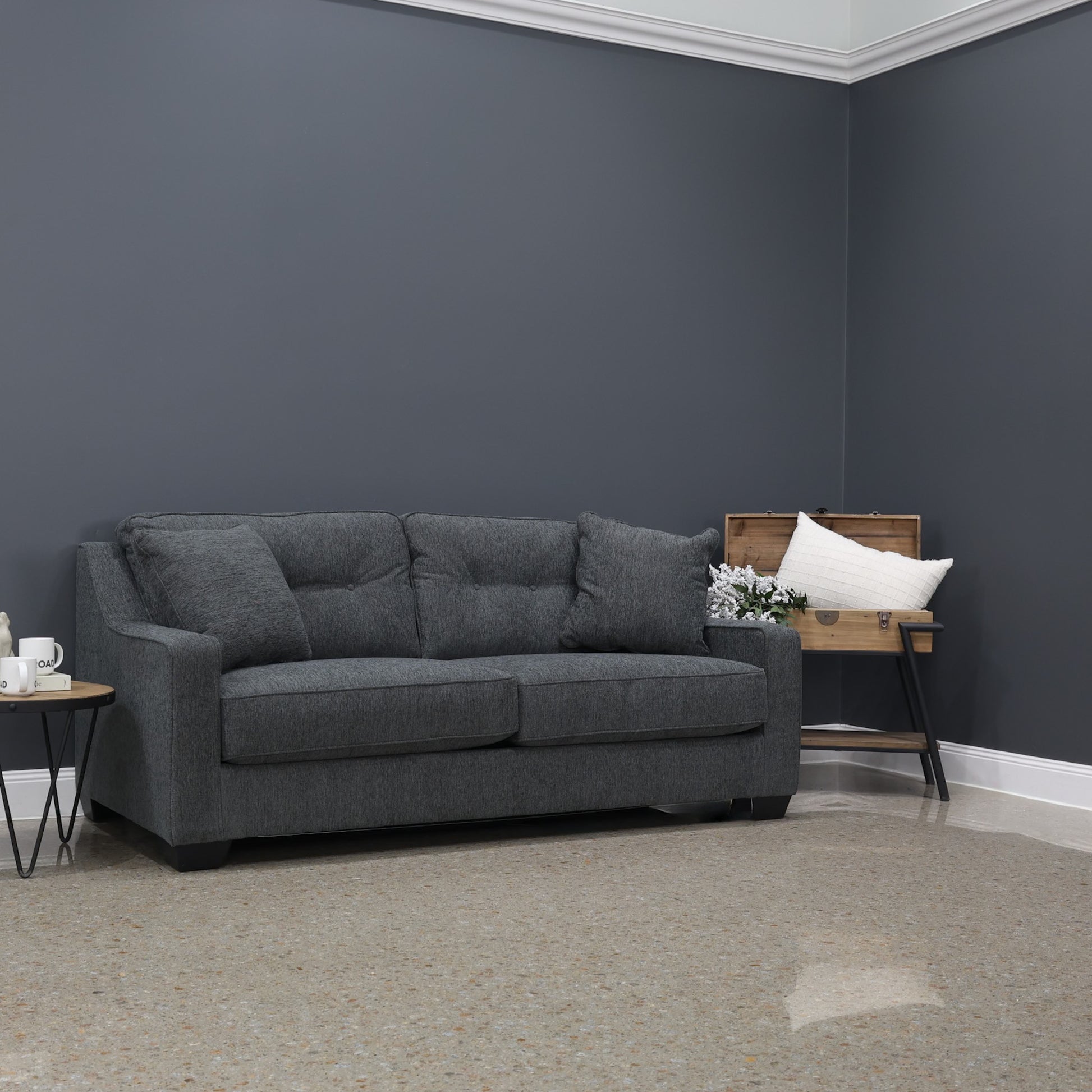 Victoria Sofa - Dark Grey