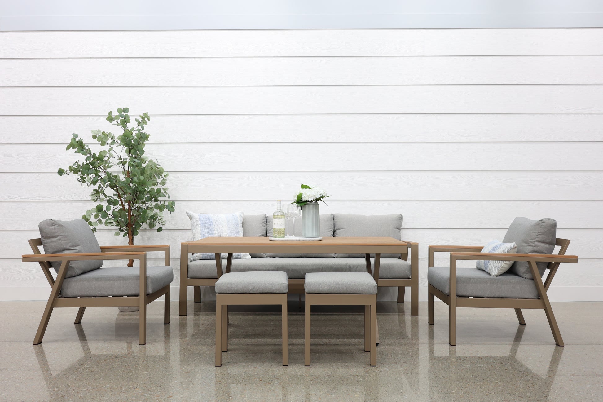 Kewarra 6 Piece Lounge Set - Natural