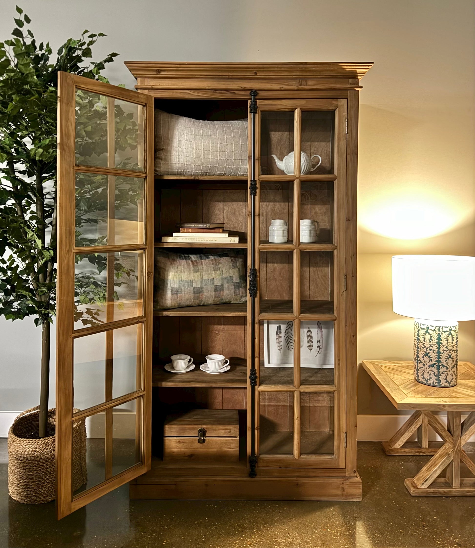 Hagrid Glass Door Display Cabinet