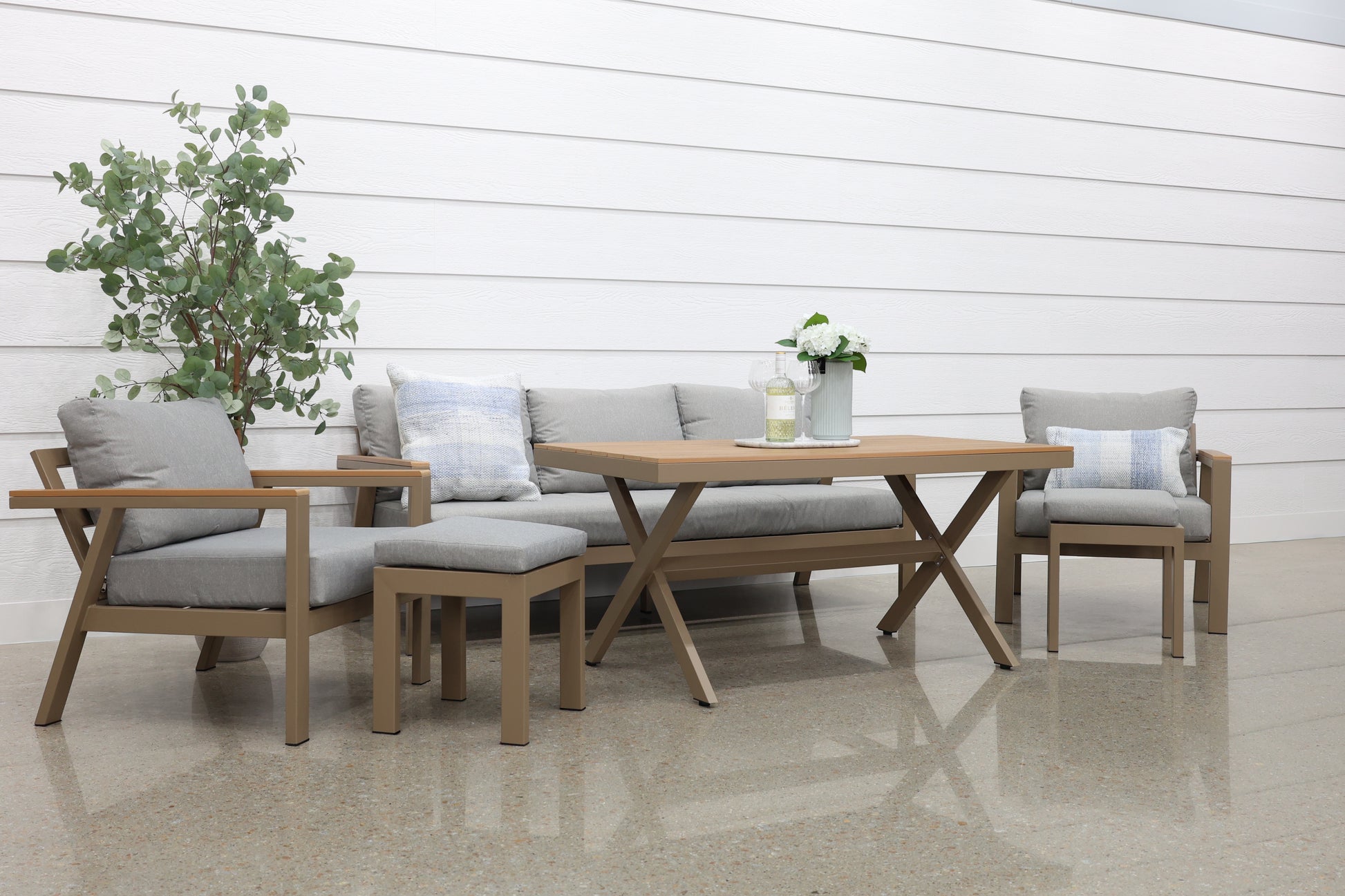 Kewarra 6 Piece Lounge Set - Natural