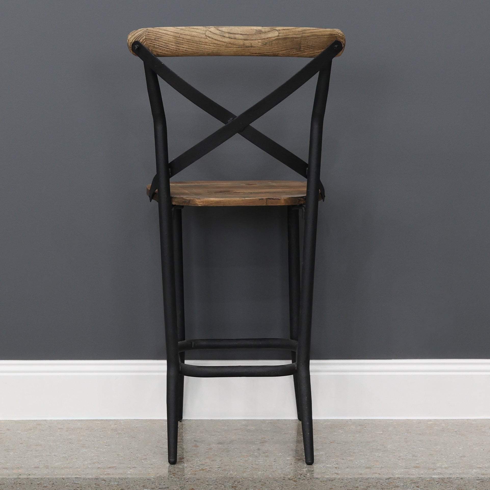 Lockhart Cross Back Bar Stool - 60cm Seat Height