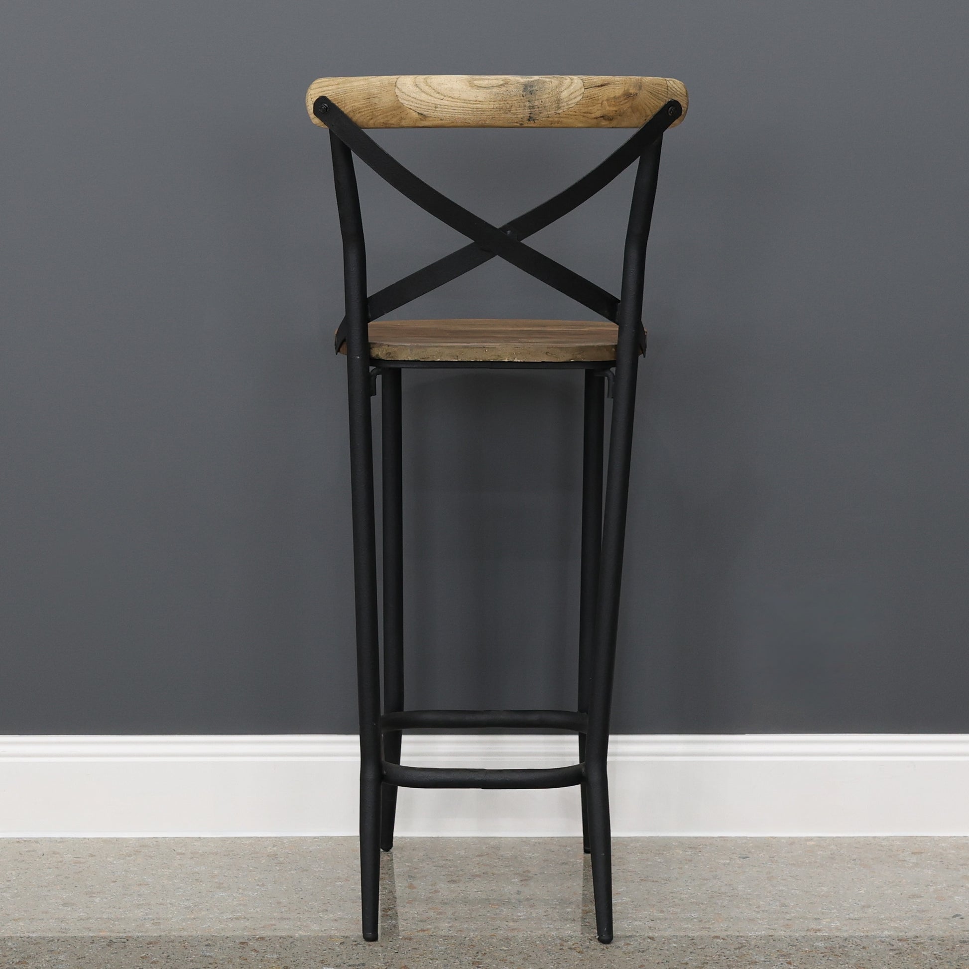 Lockhart Cross Back Bar Stool - 75cm Seat Height