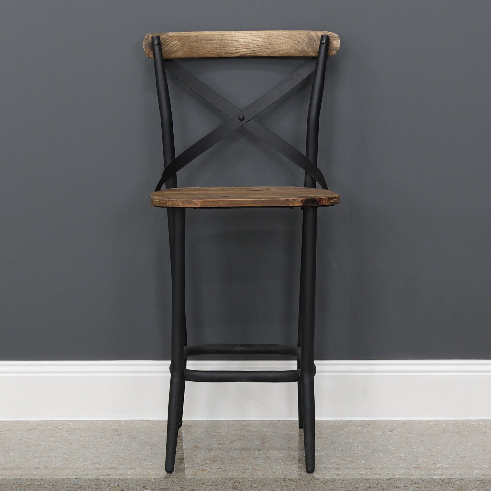 Lockhart Cross Back Bar Stool - 60cm Seat Height