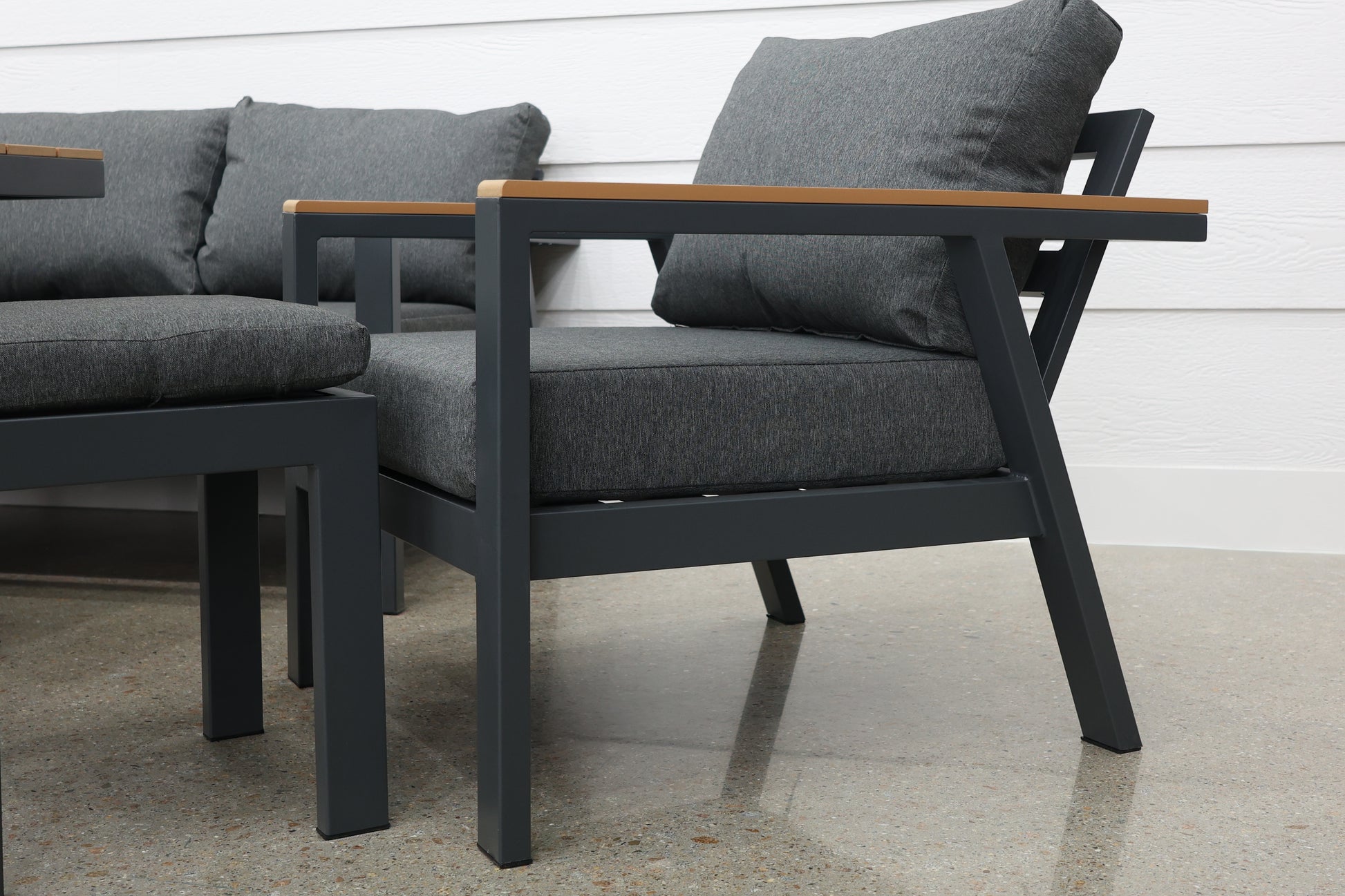 Kewarra 6 Piece Lounge Set - Charcoal
