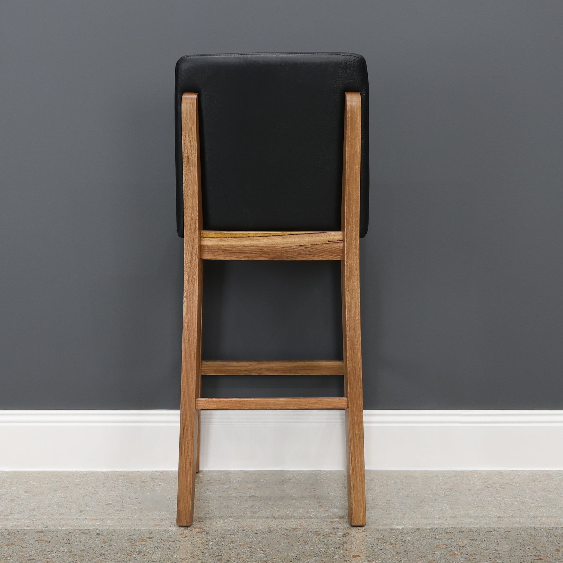 Milan Barstool - Leather Black