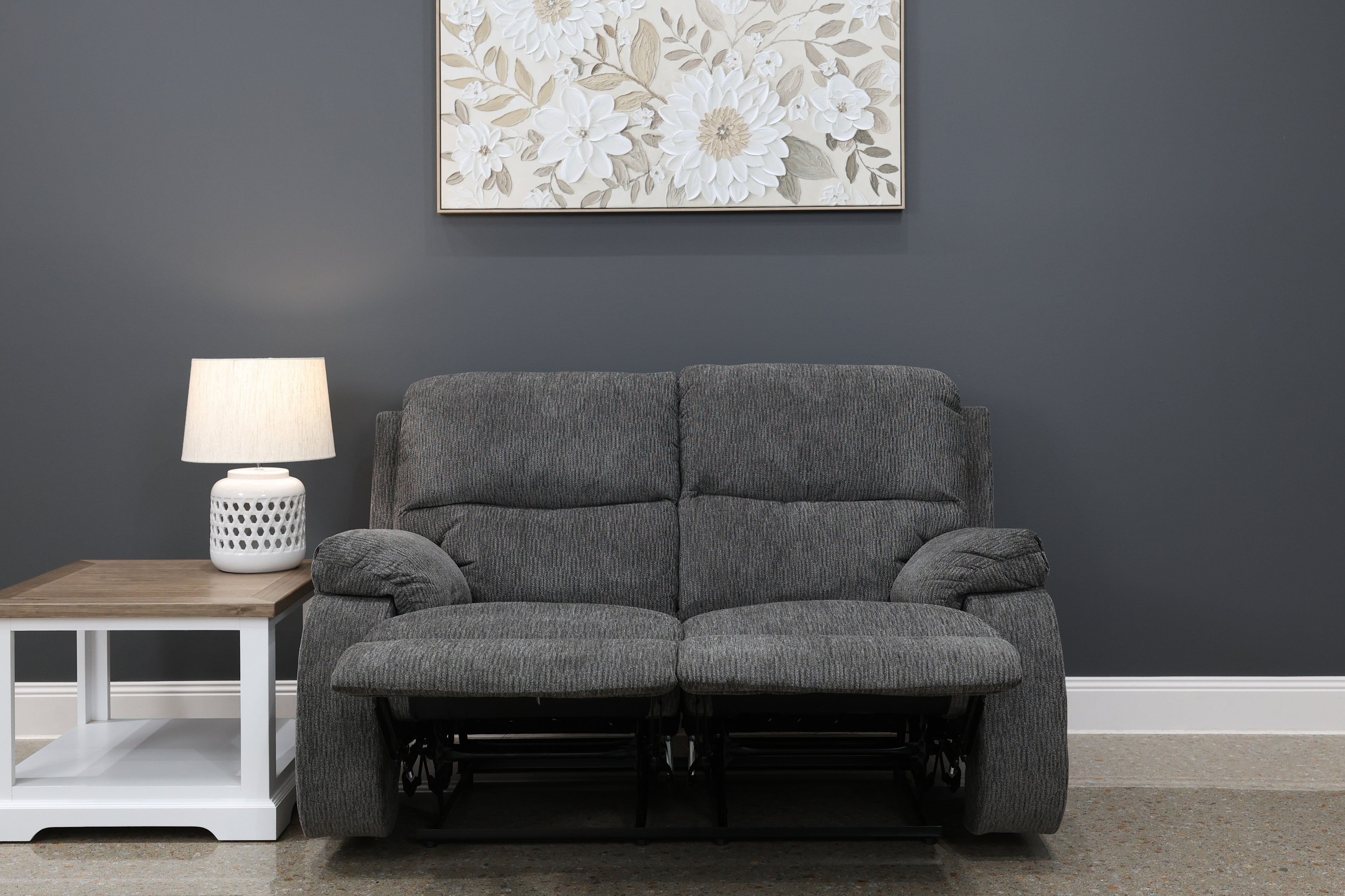 Wallace Reclining Loveseat - Charcoal