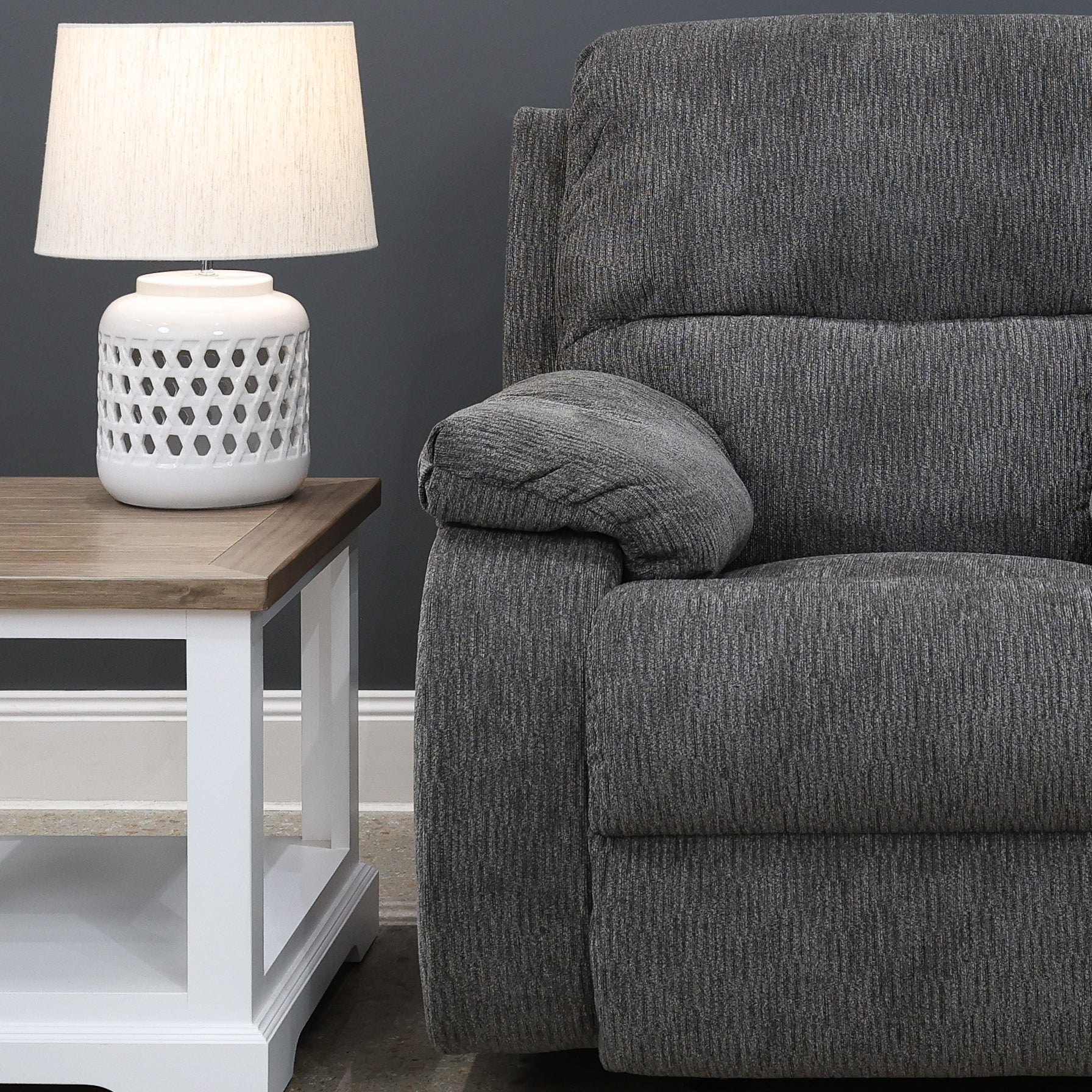 Wallace Rocker Recliner - Charcoal