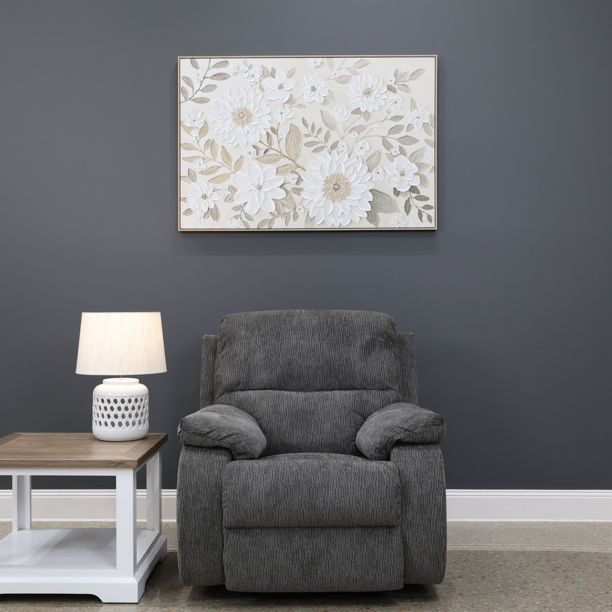 Wallace Rocker Recliner - Charcoal