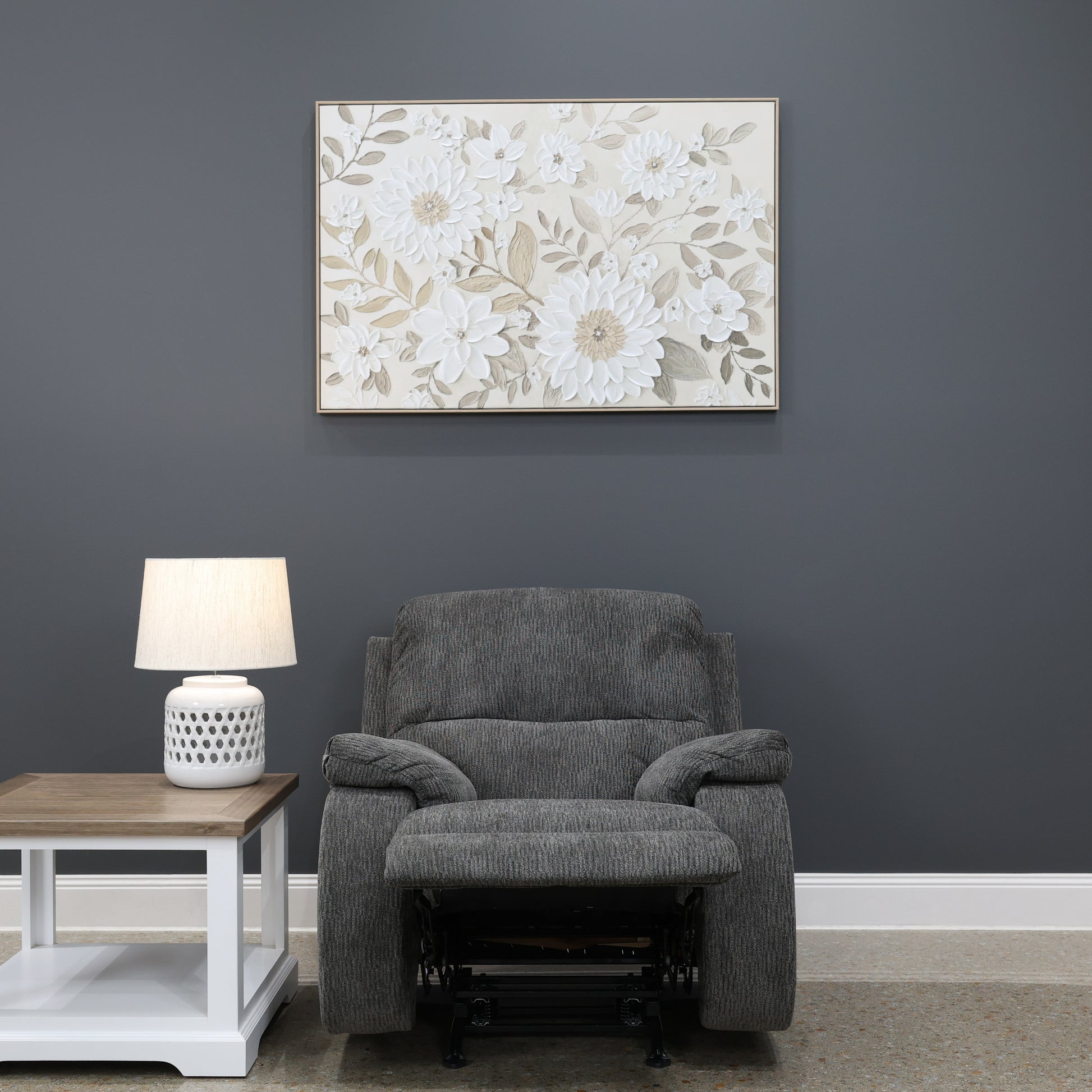 Wallace Rocker Recliner - Charcoal