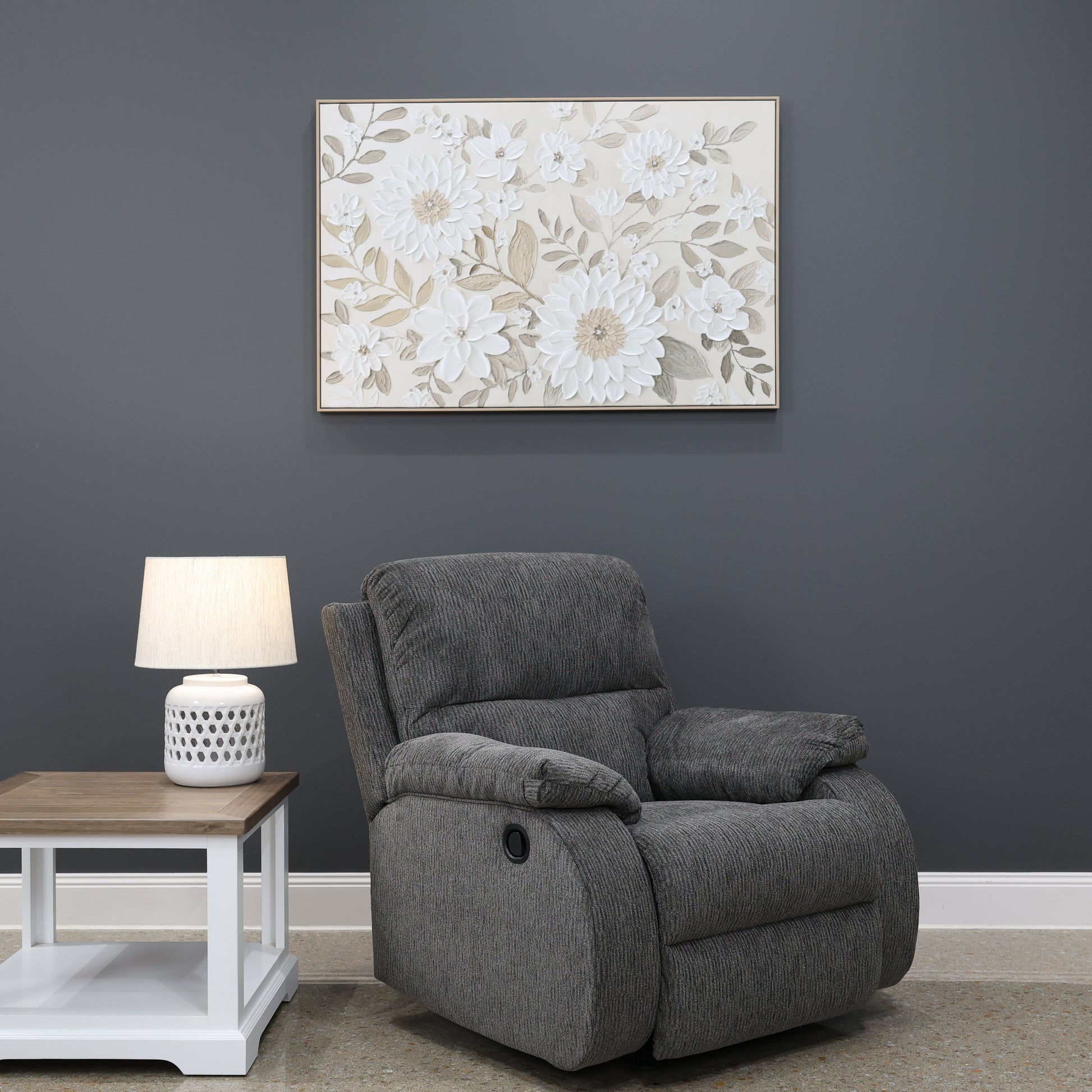 Wallace Rocker Recliner - Charcoal