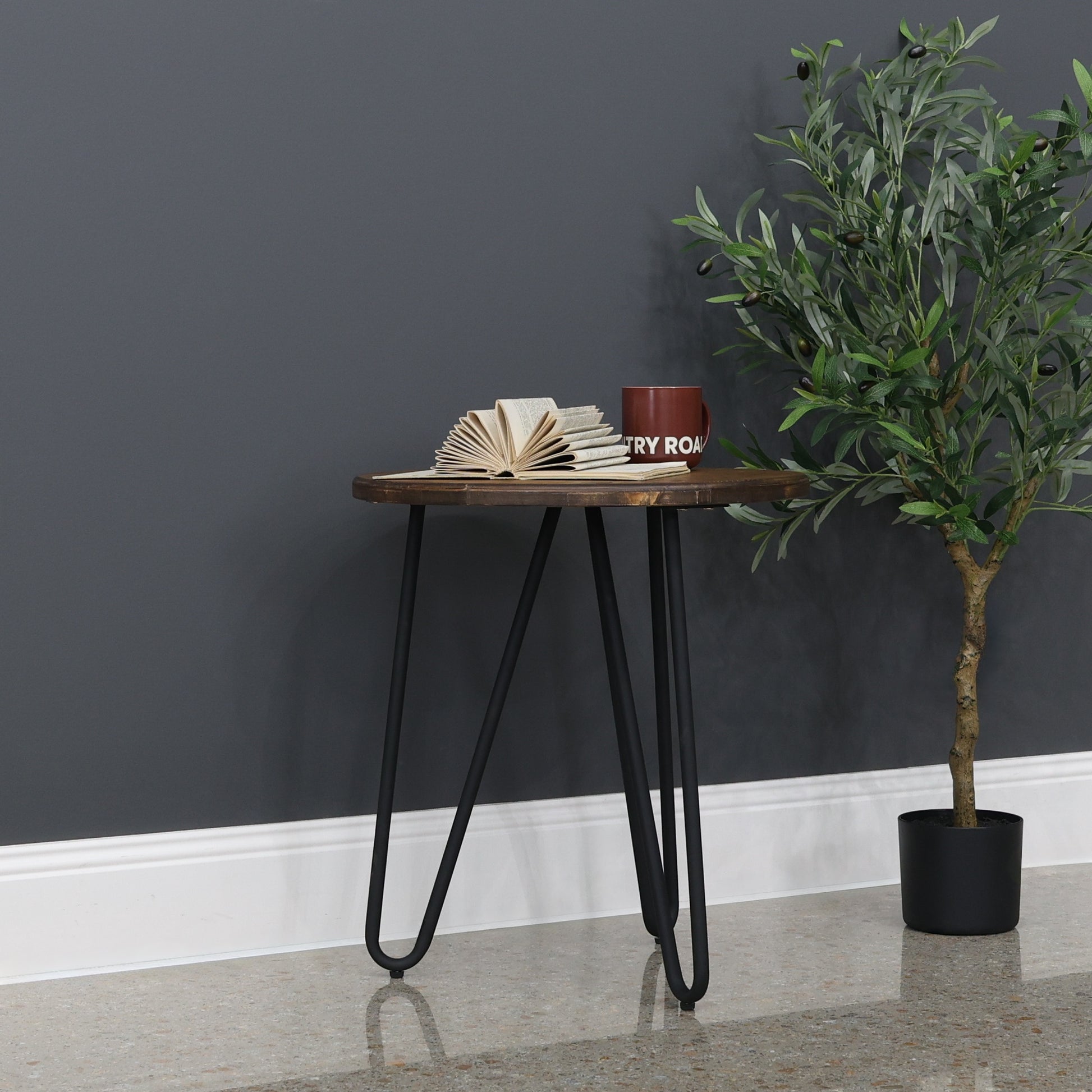 Library End Table Round