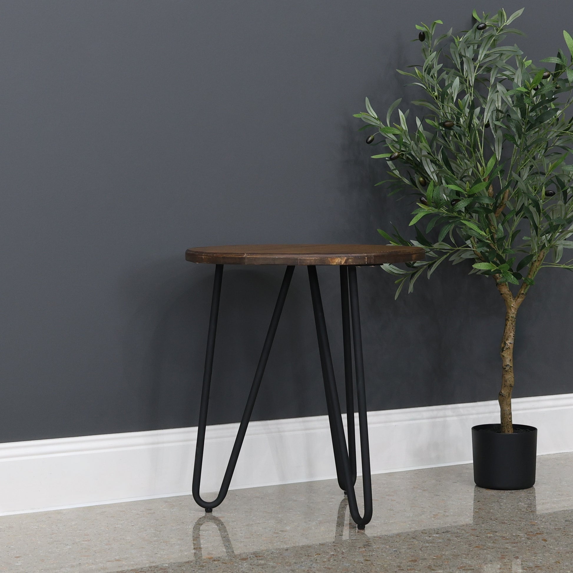 Library End Table Round