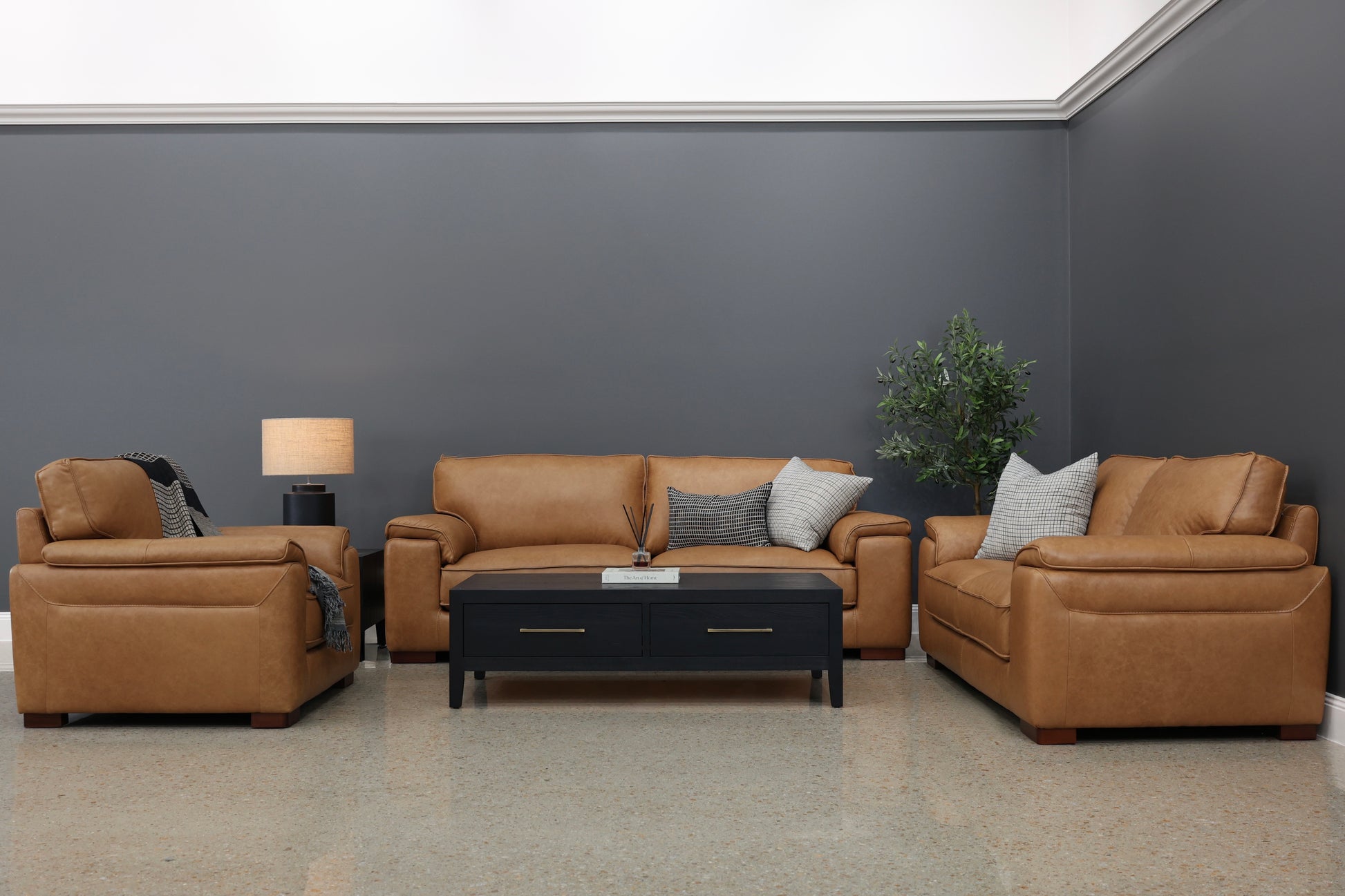 Rostrevor Armchair - Tan Leather