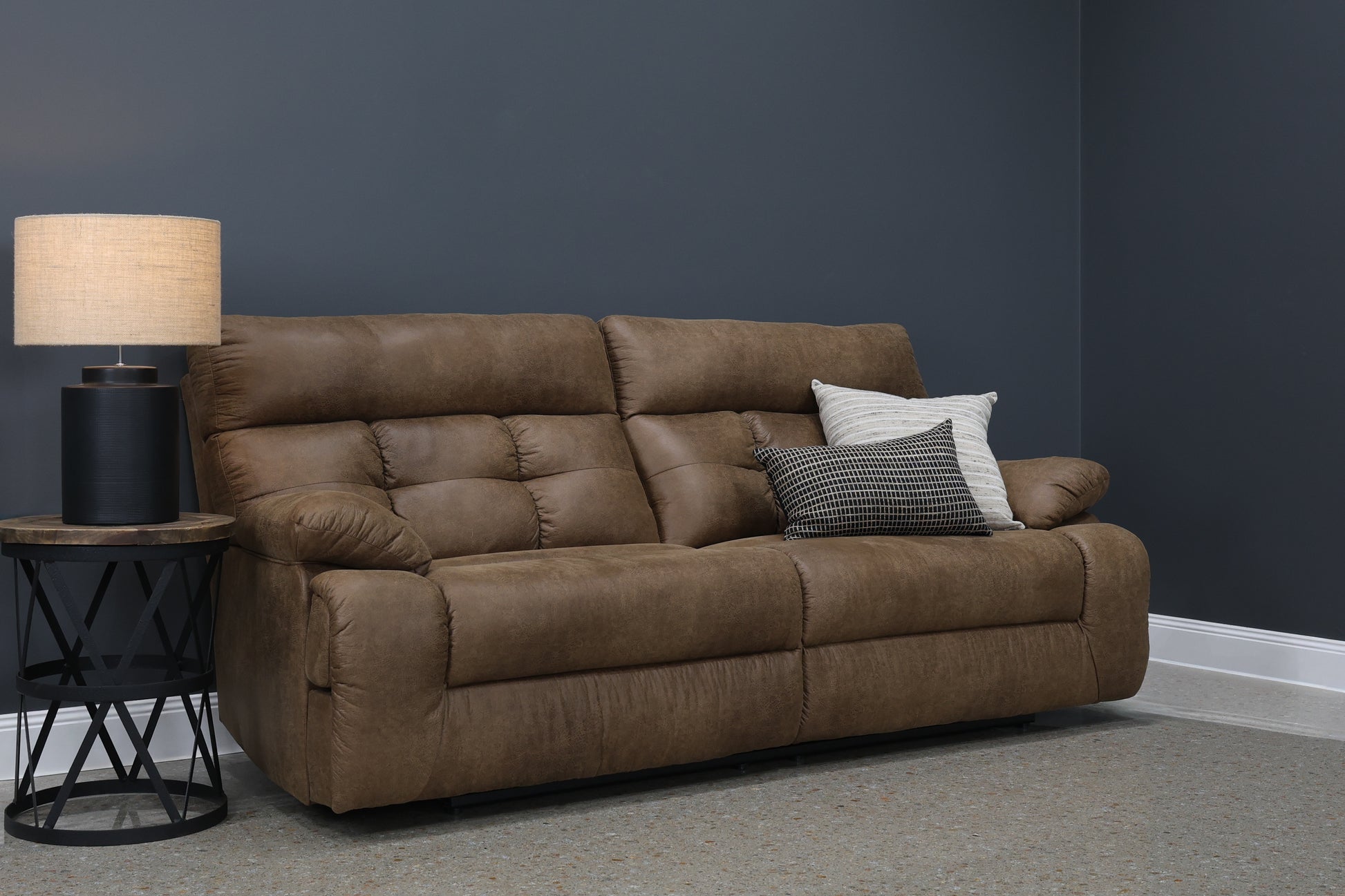 Narrabri Reclining Loveseat - Tan Leather Air