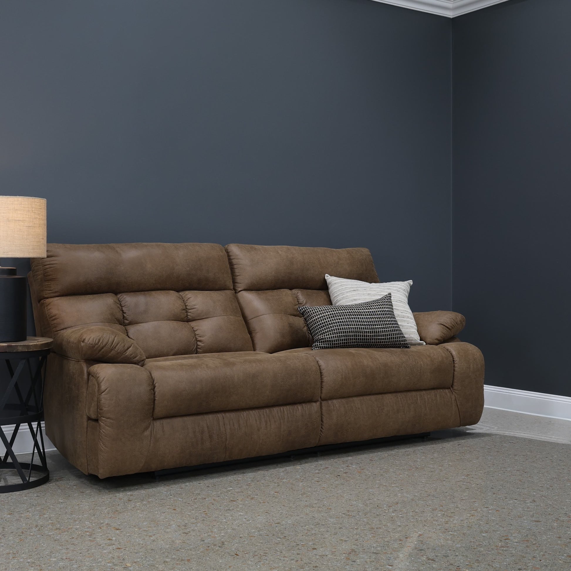 Narrabri Reclining Loveseat - Tan Leather Air