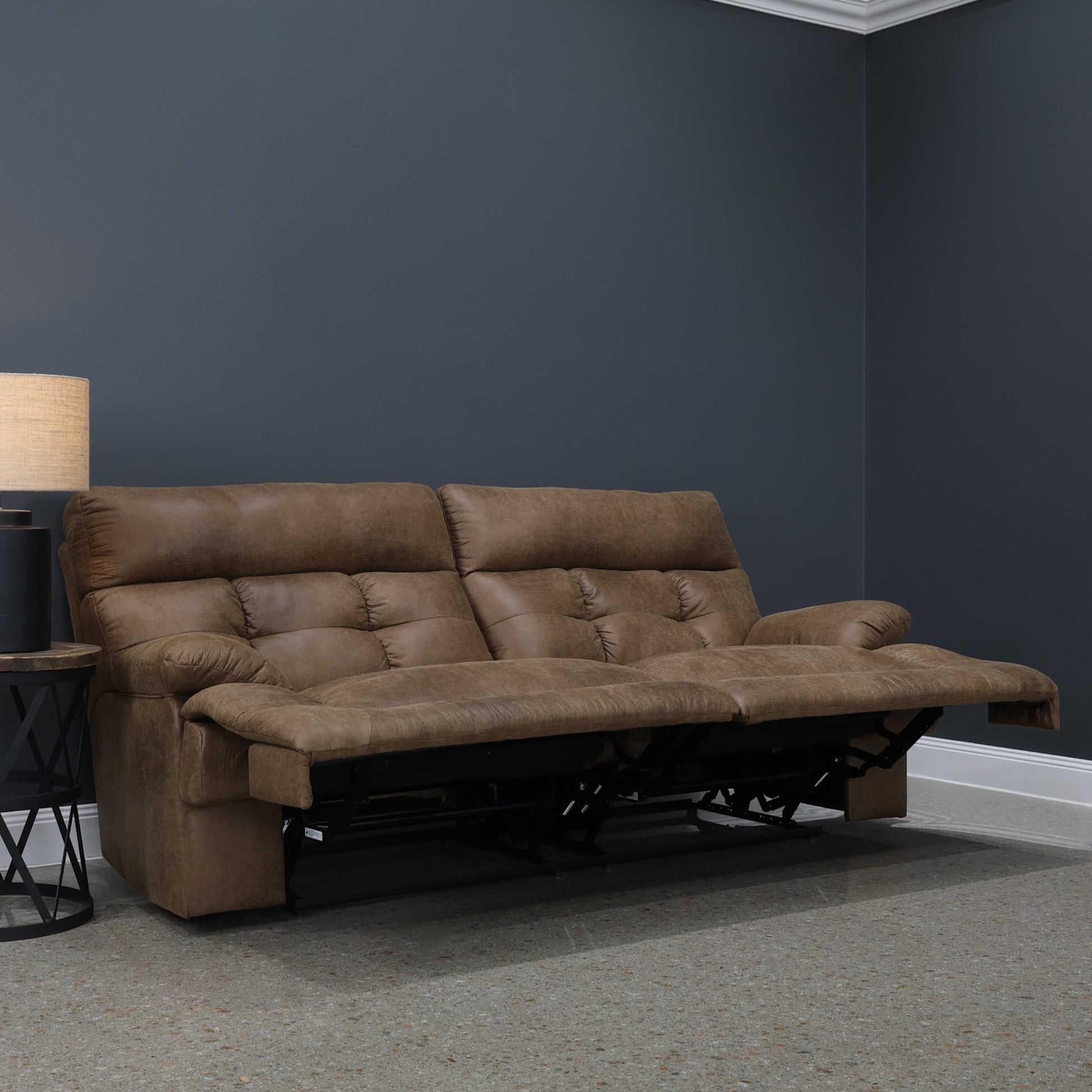 Narrabri Reclining Loveseat - Tan Leather Air