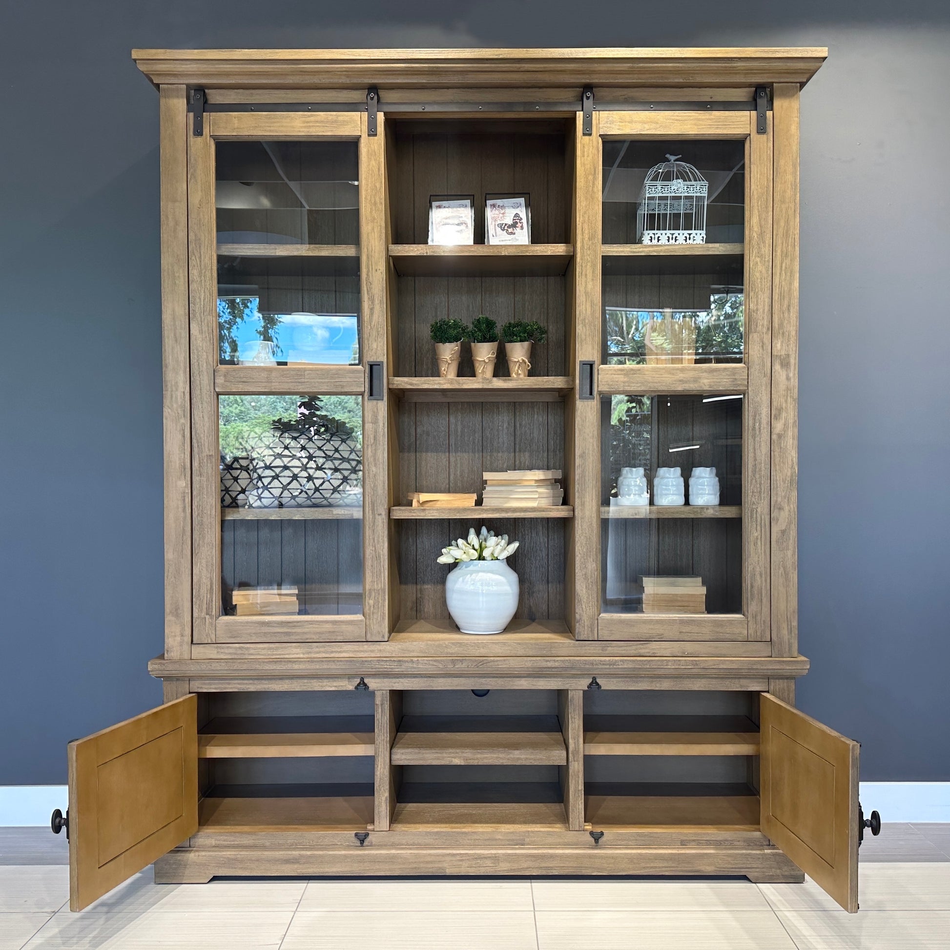 Macedon Tv Unit 2 Doors 2 Niches - Medium