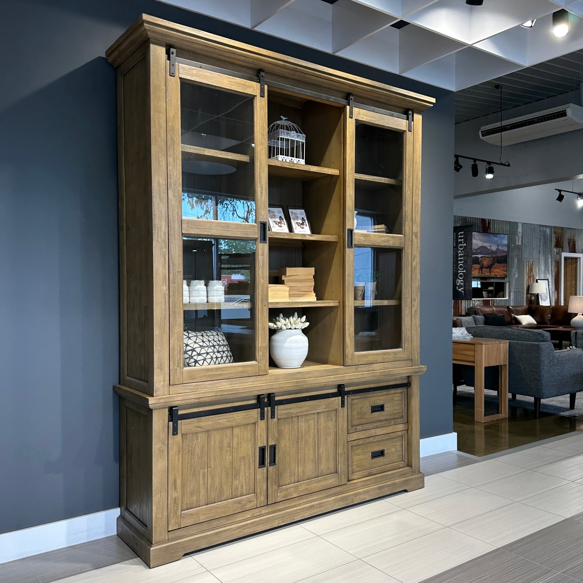 Macedon Small Tv Unit 2 Drawers 2 Sliding Door