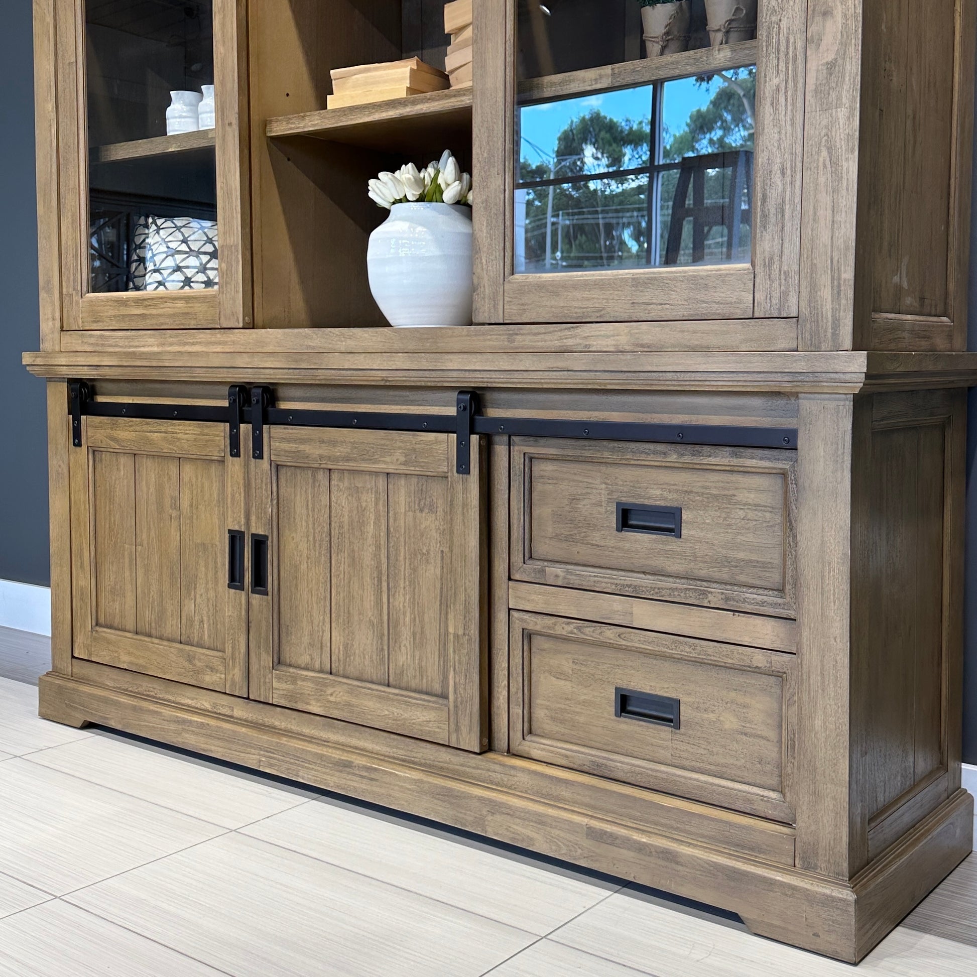 Macedon Small Tv Unit 2 Drawers 2 Sliding Door