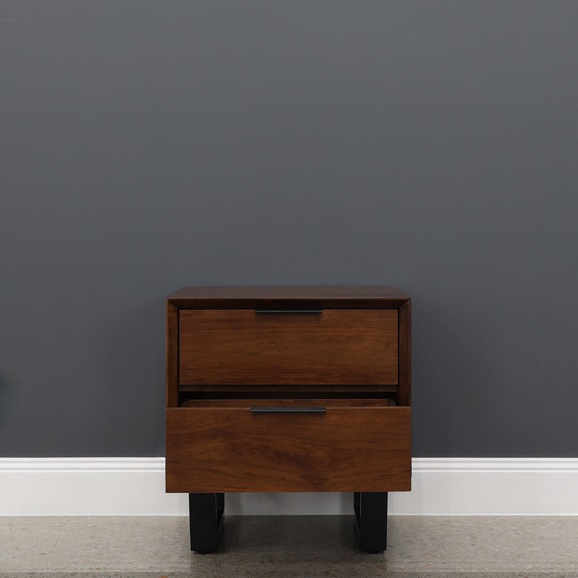 Kingsley Bedside Table w/ 2 Drawers
