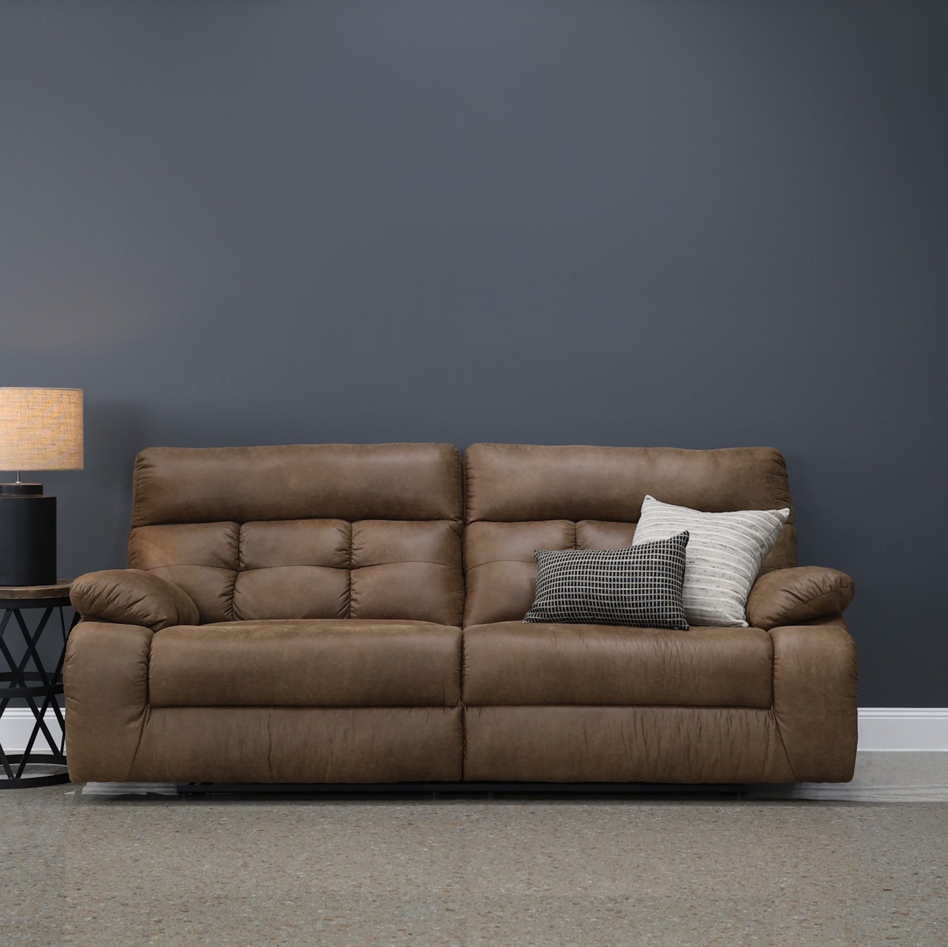 Narrabri Reclining Loveseat - Tan Leather Air