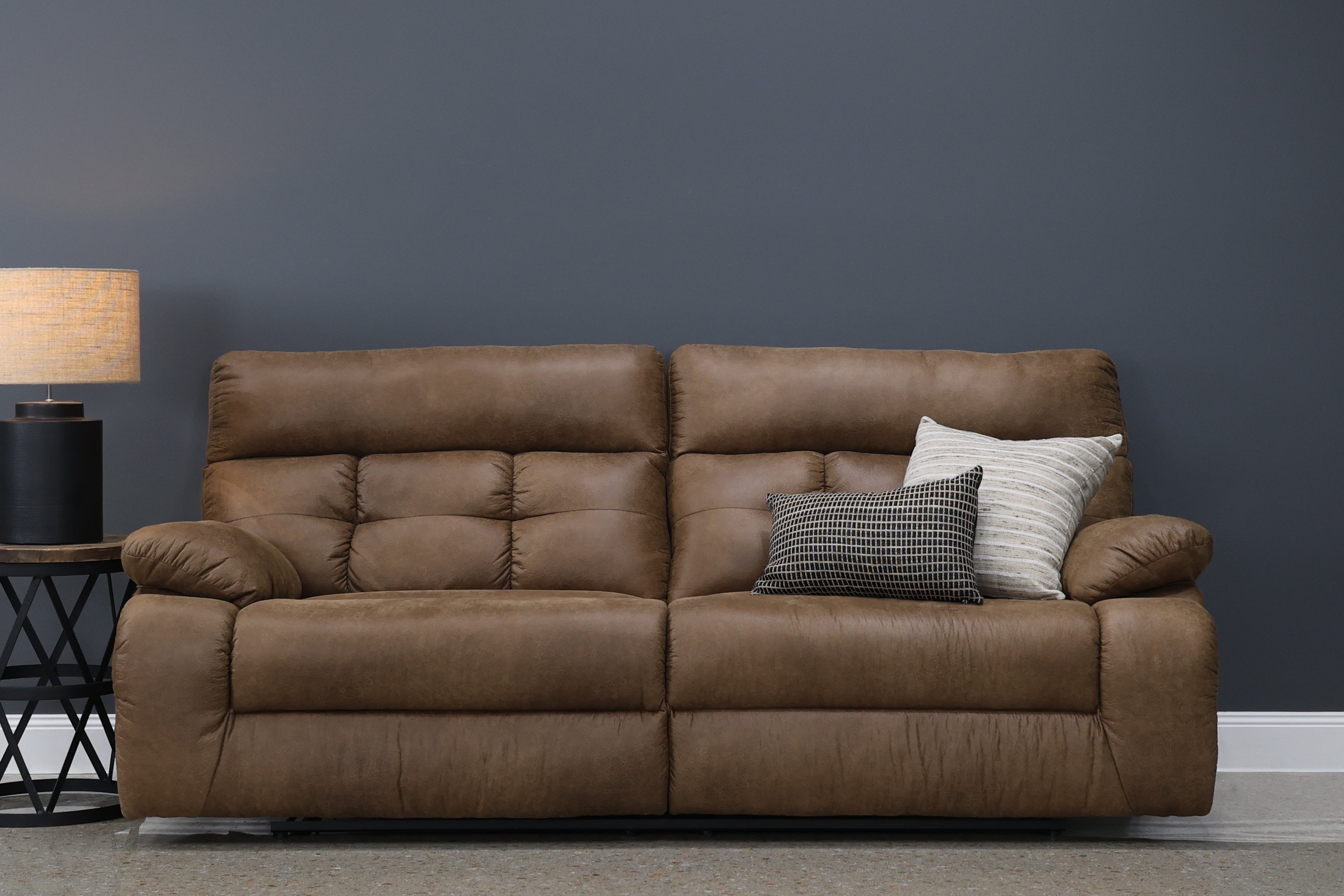 Narrabri Reclining Loveseat - Tan Leather Air