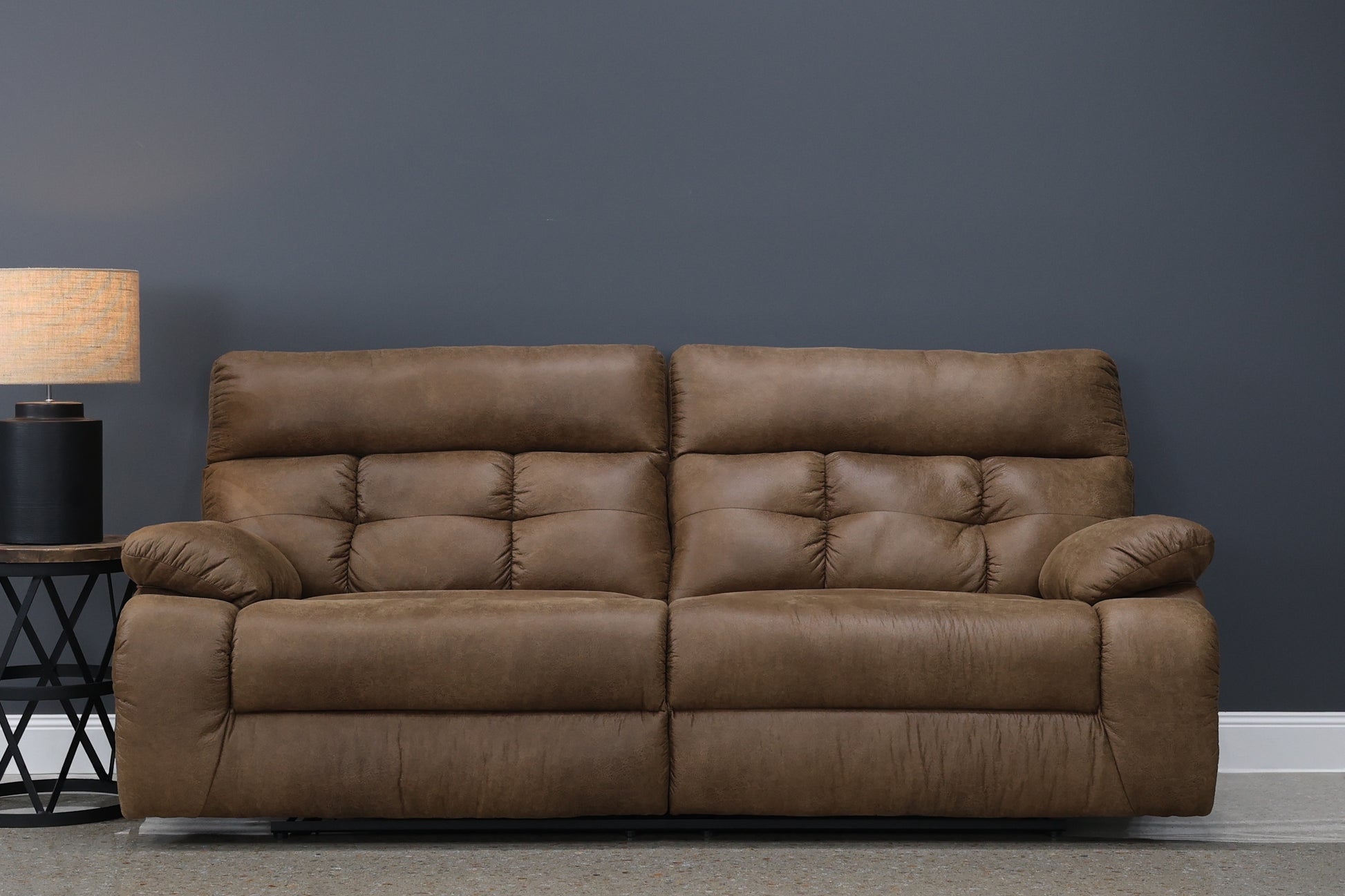 Narrabri Reclining Loveseat - Tan Leather Air
