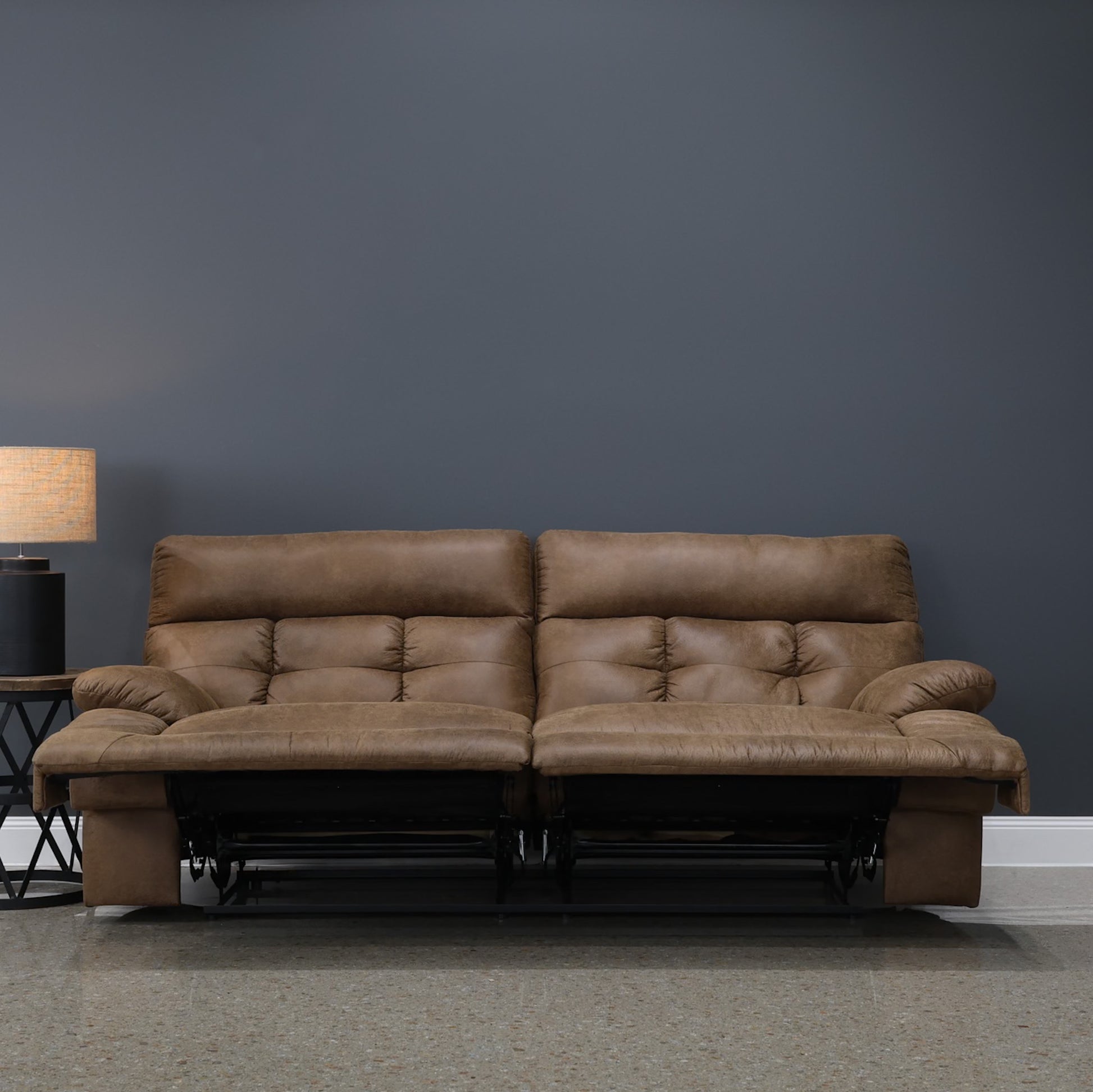 Narrabri Reclining Loveseat - Tan Leather Air