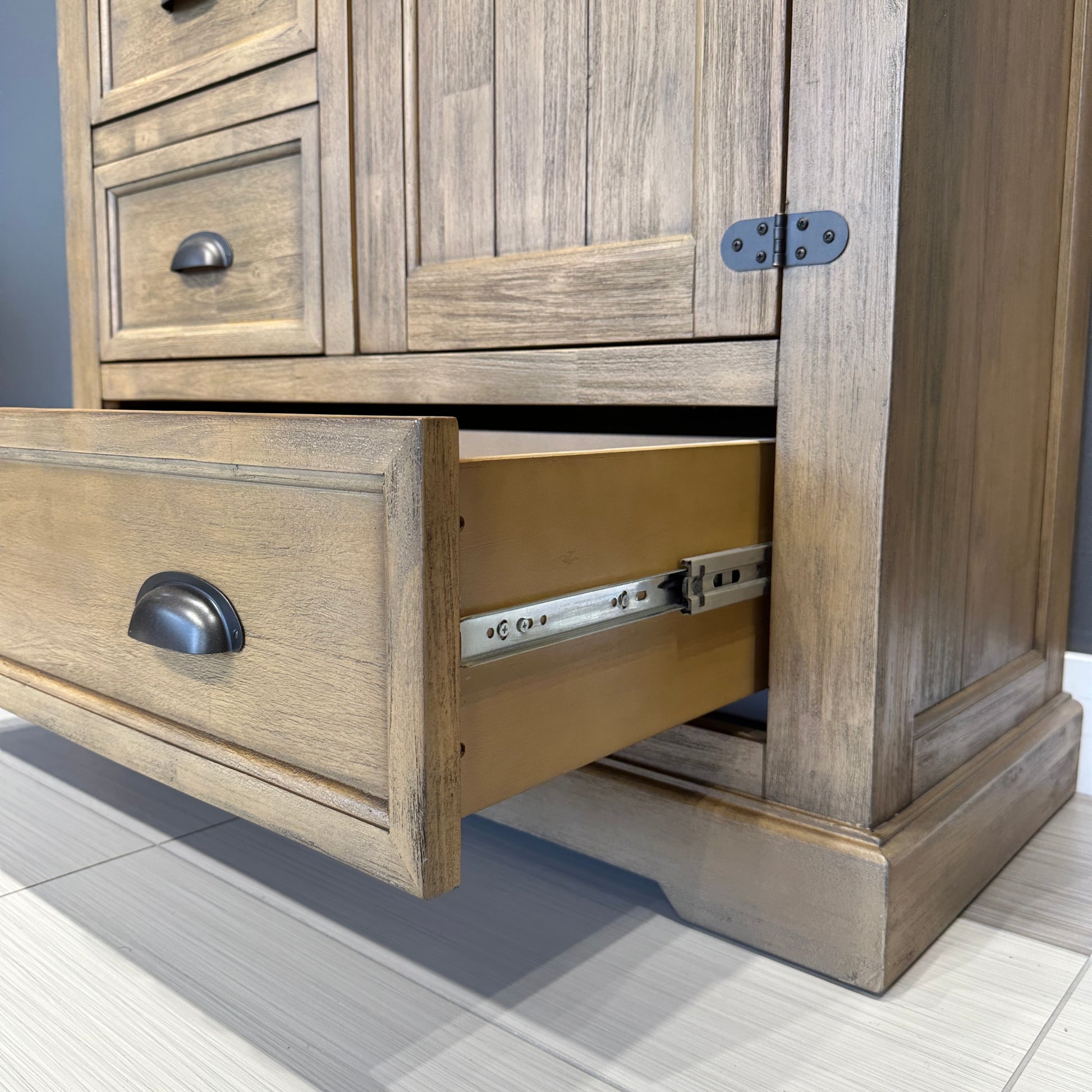 Macedon Tallboy 1 Door 4 Drawers